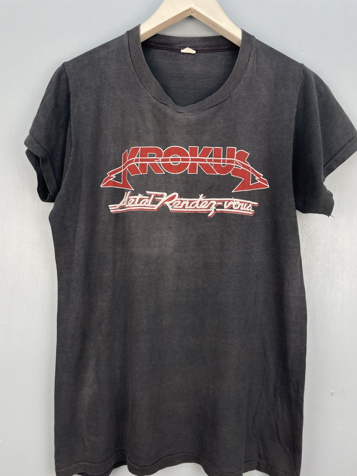 Band Tees Vintage 70s Krokus rock band t shirt Size US S / EU 44-46 / 1 - 3 Thumbnail