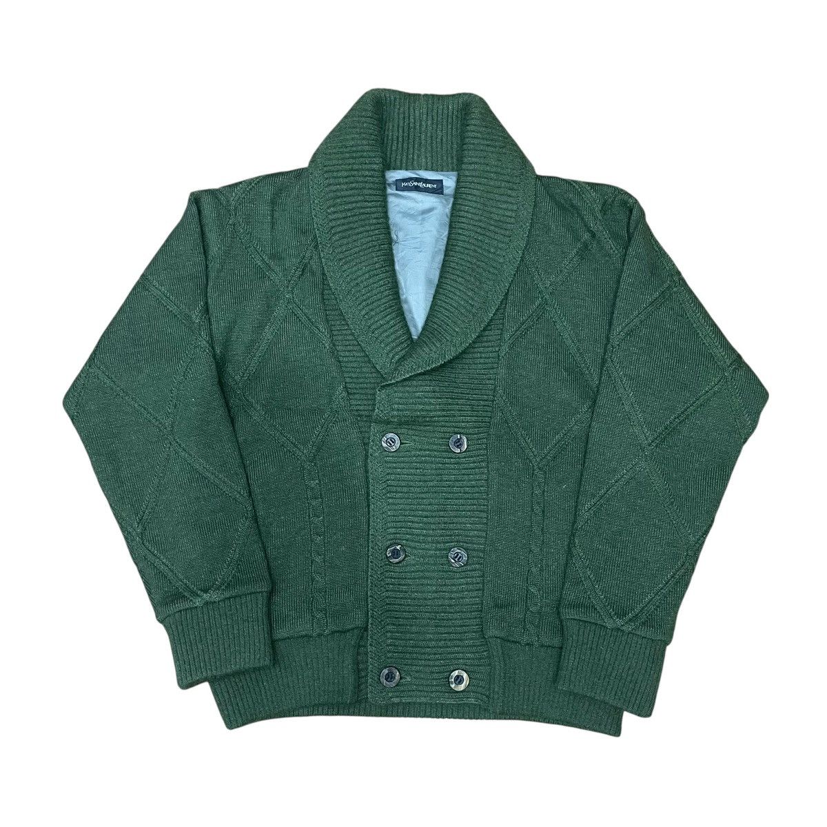 Yves Saint Laurent Vintage YSL Yves Saint Laurent Knitwear Double Breast Size US M / EU 48-50 / 2 - 2 Thumbnail
