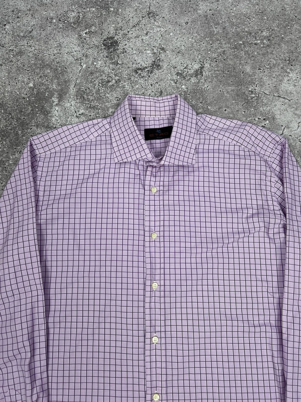 Etro ETRO Milano Check Shirt Button Up Long Sleeve Size US L / EU 52-54 / 3 - 4 Thumbnail