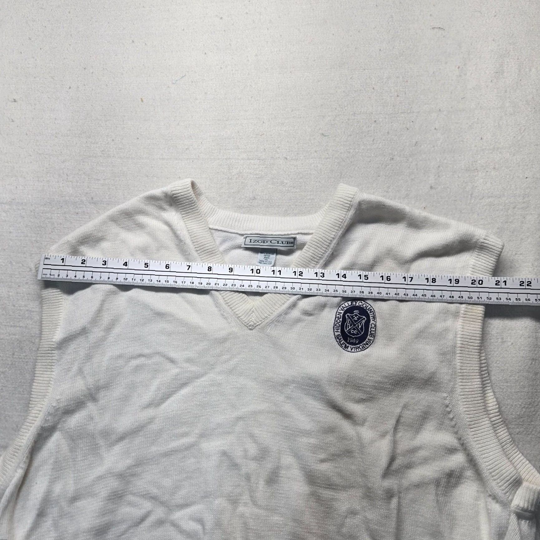 Izod IZOD Sweater Vest Golf Adults 2XL White 2XL Mens Wind-Resistant Breathable 1/2 Zip Hidden Valley Salem VA Virginia Size US XXL / EU 58 / 5 - 5 Thumbnail