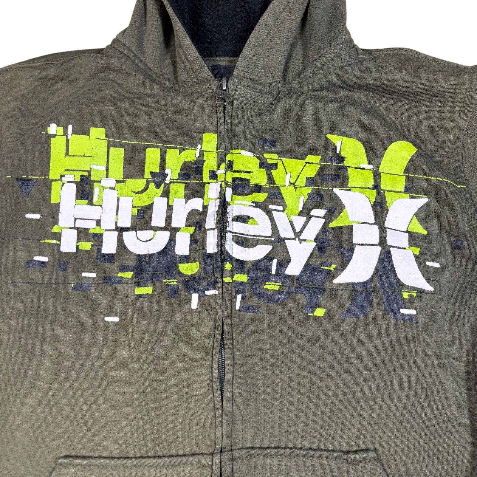 Hurley vintage y2k 2000s Hurley sherpa lined zip up hoodie Large Size US L / EU 52-54 / 3 - 3 Thumbnail