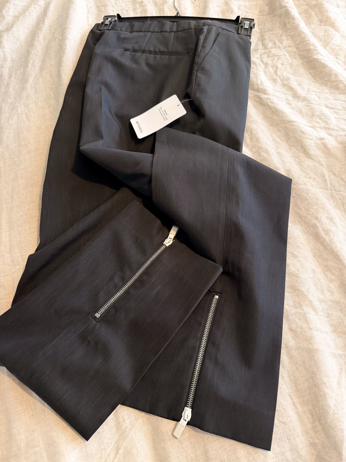 NWT F/W21 $1210 Ankle Zip Tech Fabric Pants