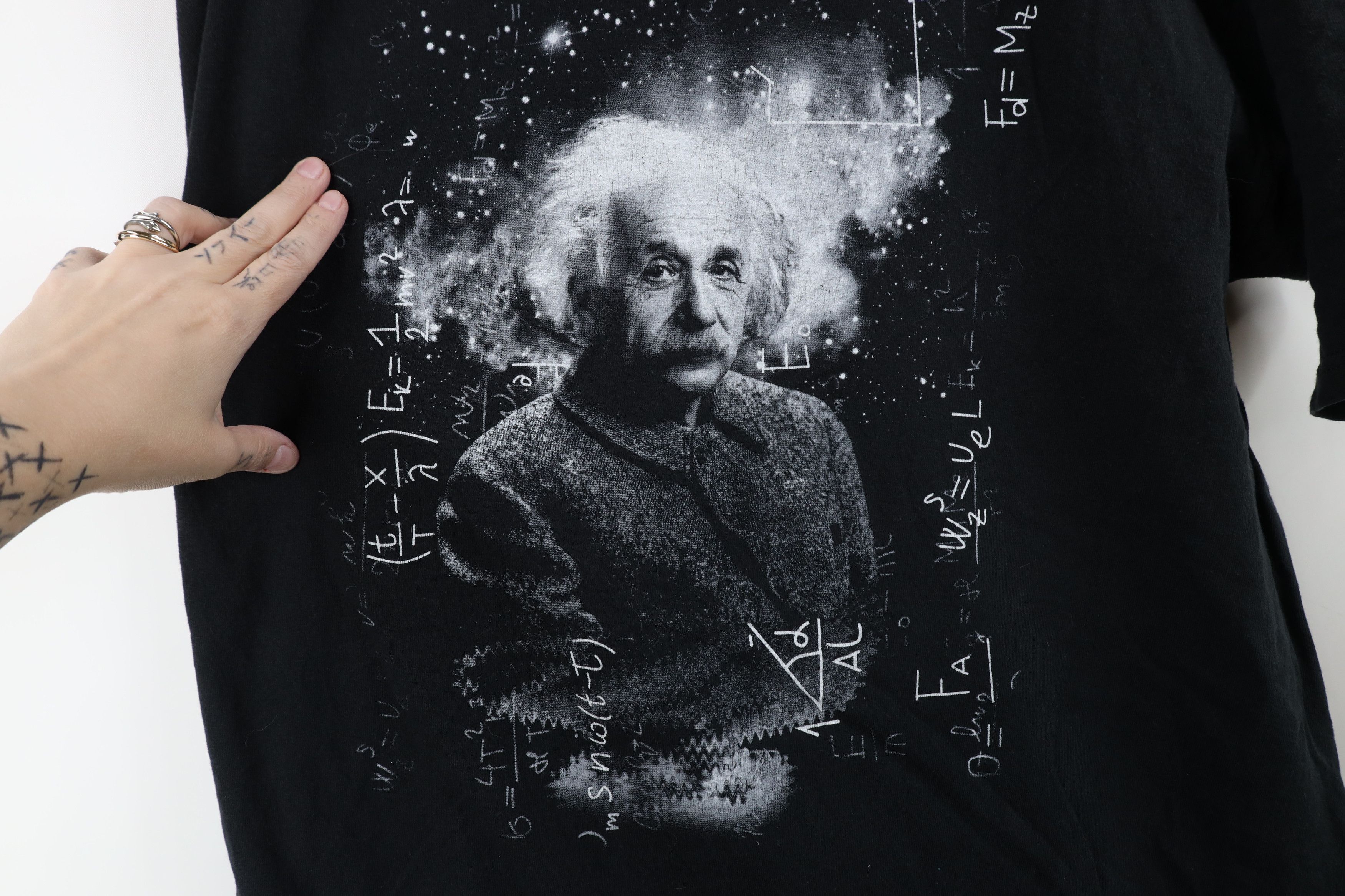 Vintage Vintage Y2K Retro Einstein Space Math Short Sleeve T-Shirt Size US XL / EU 56 / 4 - 4 Thumbnail