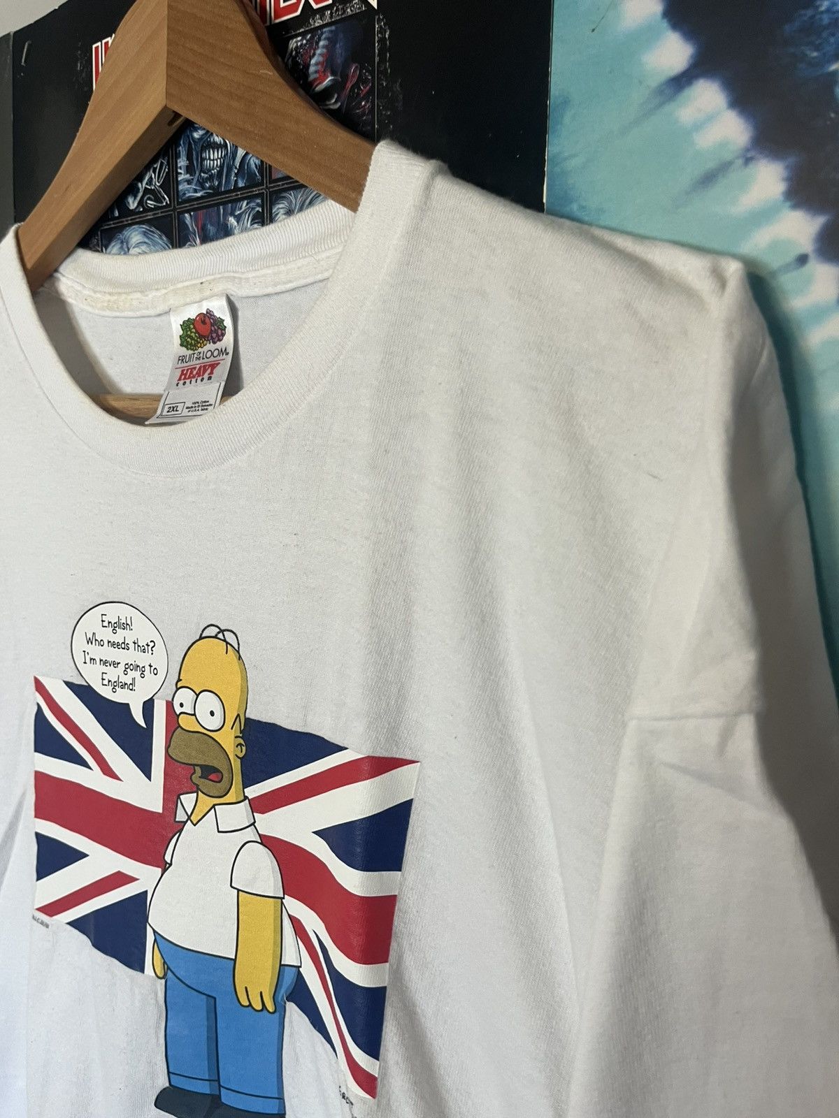 The Simpsons Vintage 2000’s DIY Simpsons Homer British English Homer tee Size US XXL / EU 58 / 5 - 8 Thumbnail