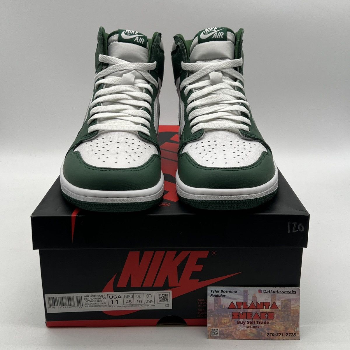 Nike Air Jordan 1 High gorge green Size US 11 / EU 44 - 2 Thumbnail