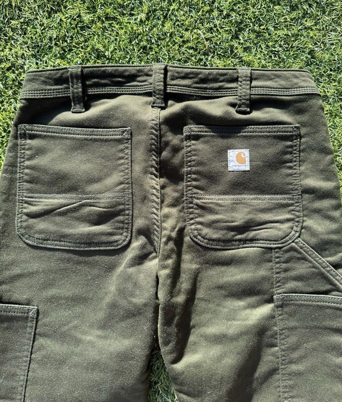 Carhartt Carhartt Dungaree Olive Green Earth Tone Cargo Womens Sz 6 Size 28" / US 6 / IT 42 - 4 Thumbnail