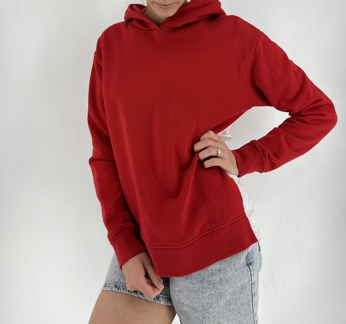 Karl Lagerfeld Woman’s Karl Lagerfeld Sweatshirt Ruffle Rad Hoodie W/Logo Size M / US 6-8 / IT 42-44 - 4 Thumbnail