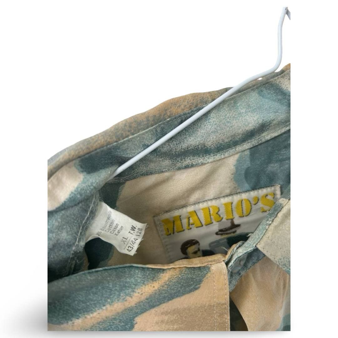 Vintage Mario's coloured shirt #470 Size US XL / EU 56 / 4 - 2 Thumbnail