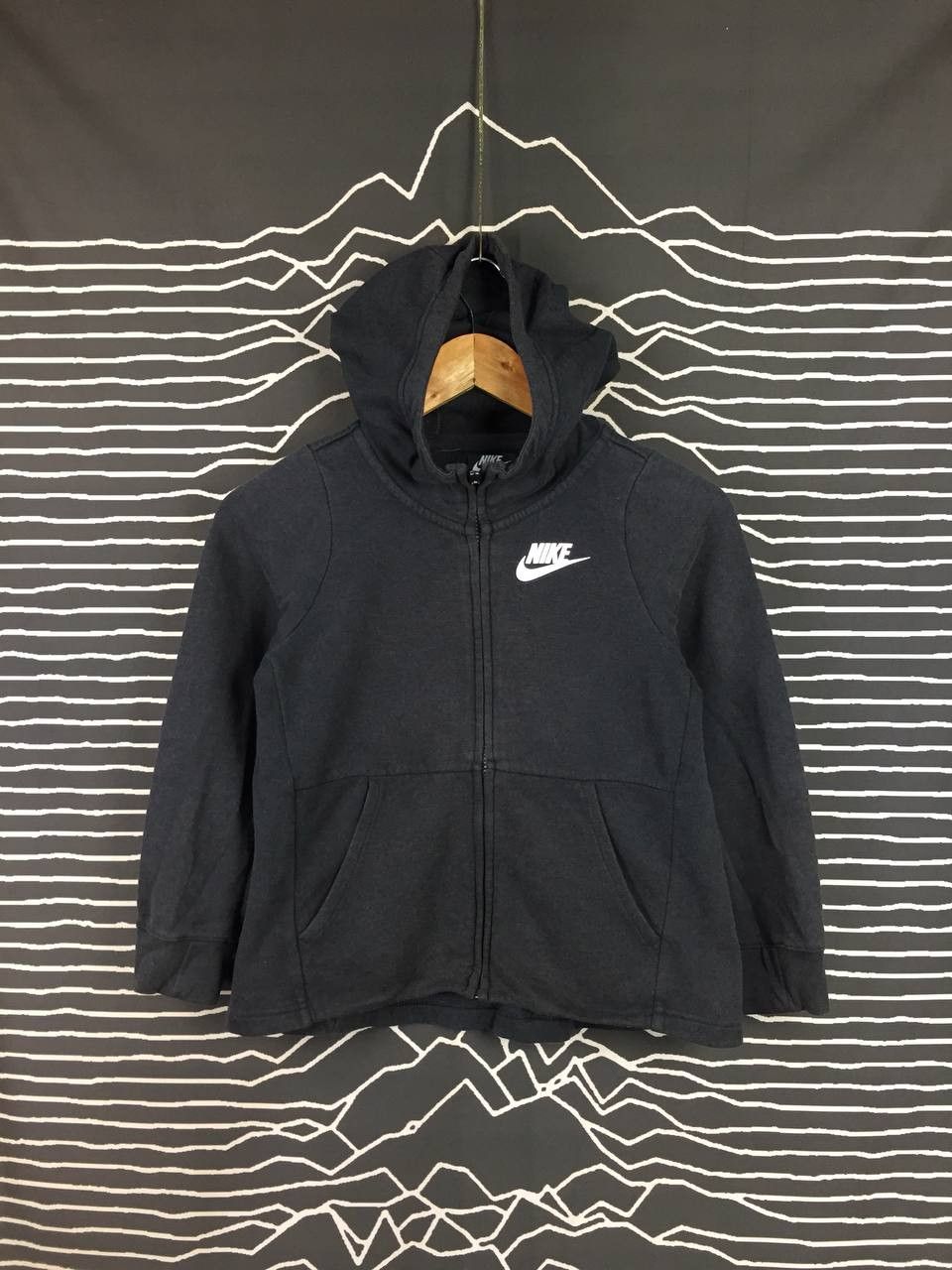 Nike Nike Sportswear Essential Black Zip Up Hoodie Size S / US 4 / IT 40 - 3 Thumbnail