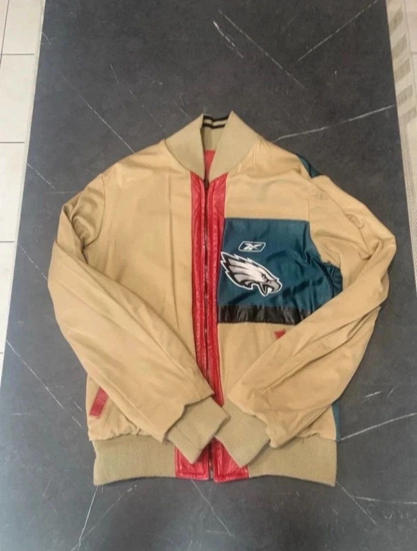 Vintage VintageReversible Reebok NFL Eagles Leather Jacket Westbrook Size US XS / EU 42 / 0 - 7 Thumbnail