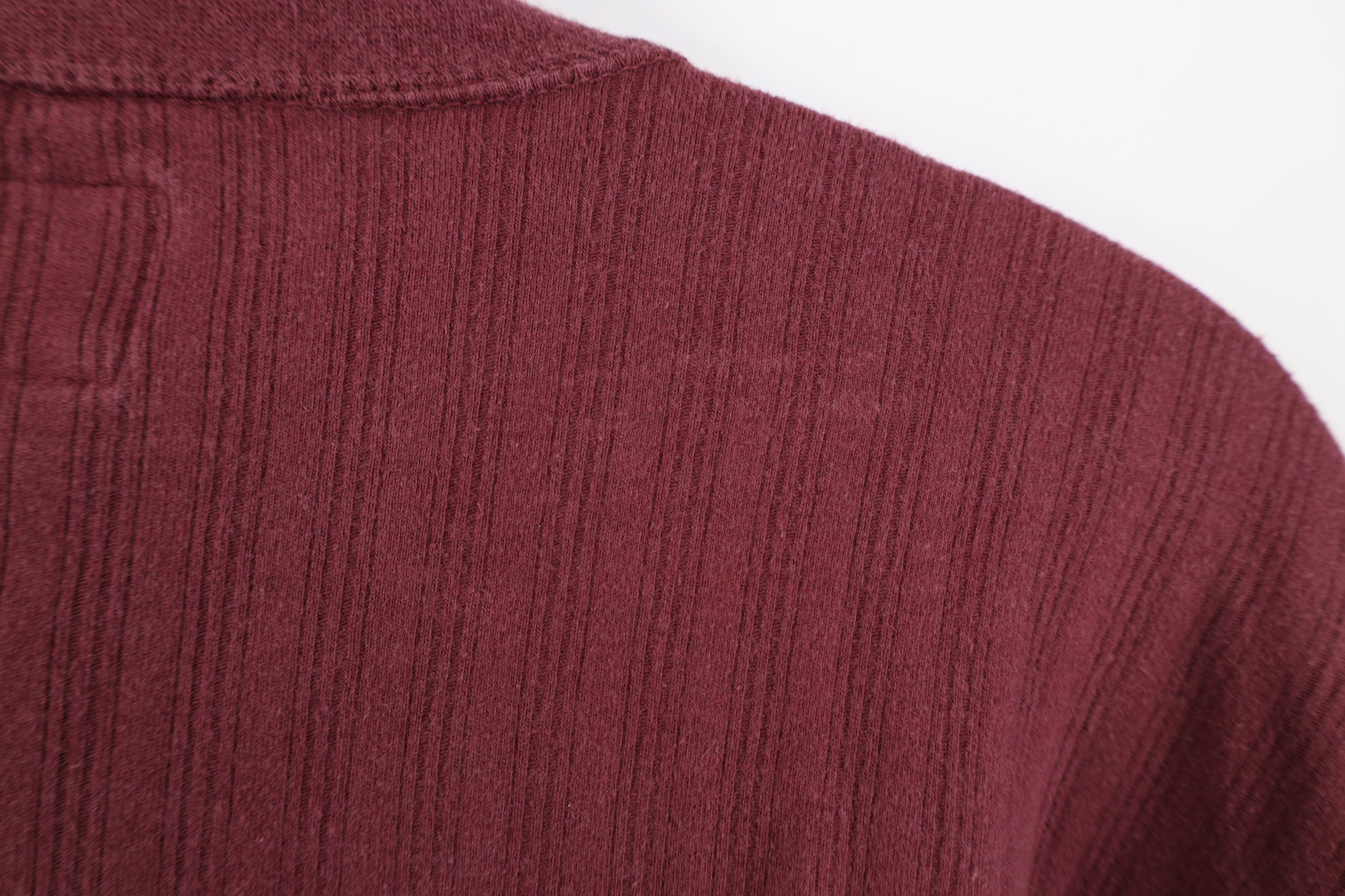 Vintage Vintage 90s Streetwear Knit Long Sleeve Henley T-Shirt Size US L / EU 52-54 / 3 - 9 Thumbnail