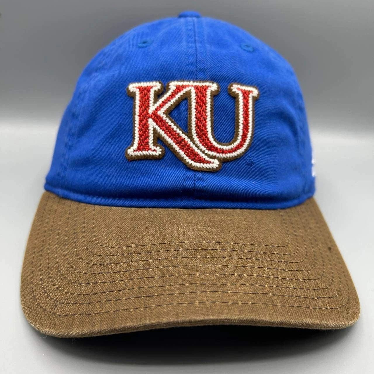 Adidas Kansas Jayhawks Hat Men Embroidered Strap Back Cap Cotton Size ONE SIZE - 1 Thumbnail