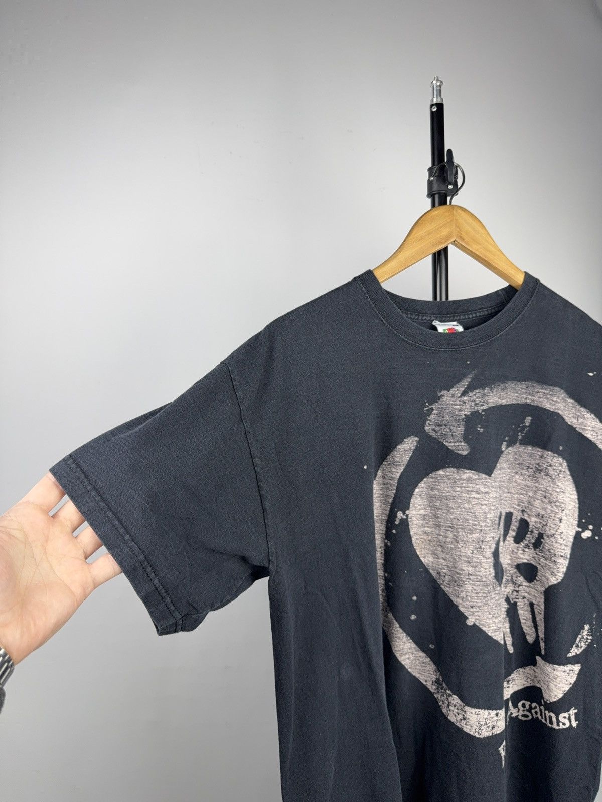 Band Tees 00s Rise Against Skull Fist Punk Band T-Shirt Vintage XL Size US XL / EU 56 / 4 - 3 Thumbnail