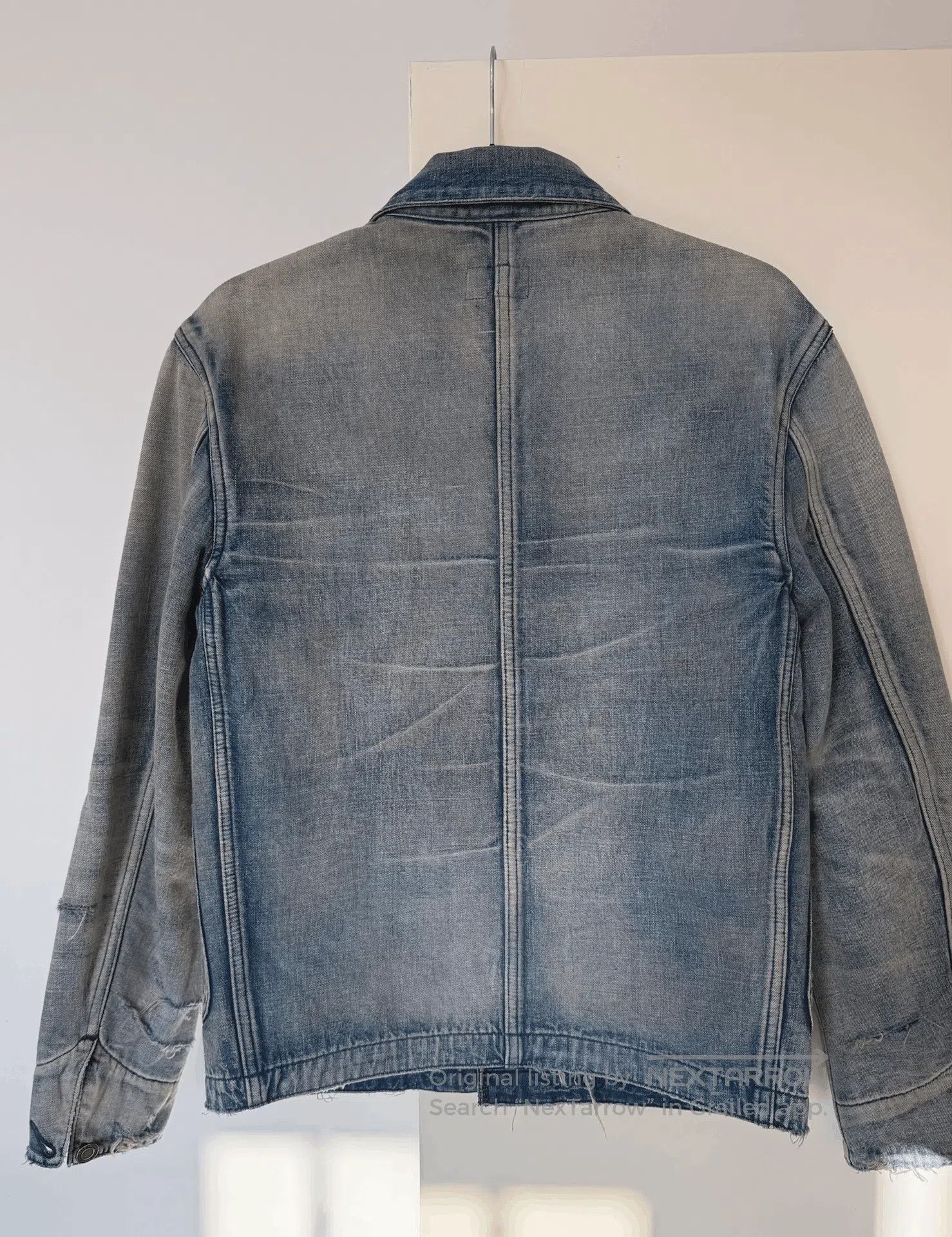 Saint Laurent Paris Saint Laurent 2020 Men's Distressed Denim Puffer. Size US XS / EU 42 / 0 - 3 Thumbnail