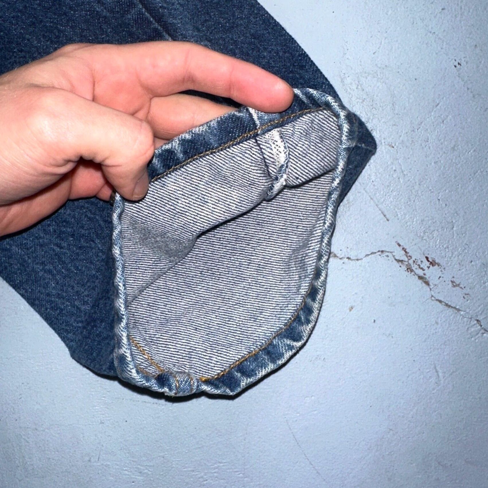 Levi's Levis 505 Vintage 90s Orange Tab Jeans Blue Med 501 Wash 33x34 Act 31x33 Size US 33 - 4 Thumbnail
