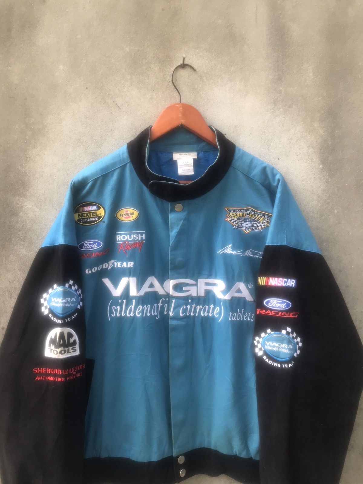 Ford × NASCAR × Vintage Vintage NASCAR Viagra Racing Team "Mark Martins” Jacket Size US XXL / EU 58 / 5 - 6 Thumbnail