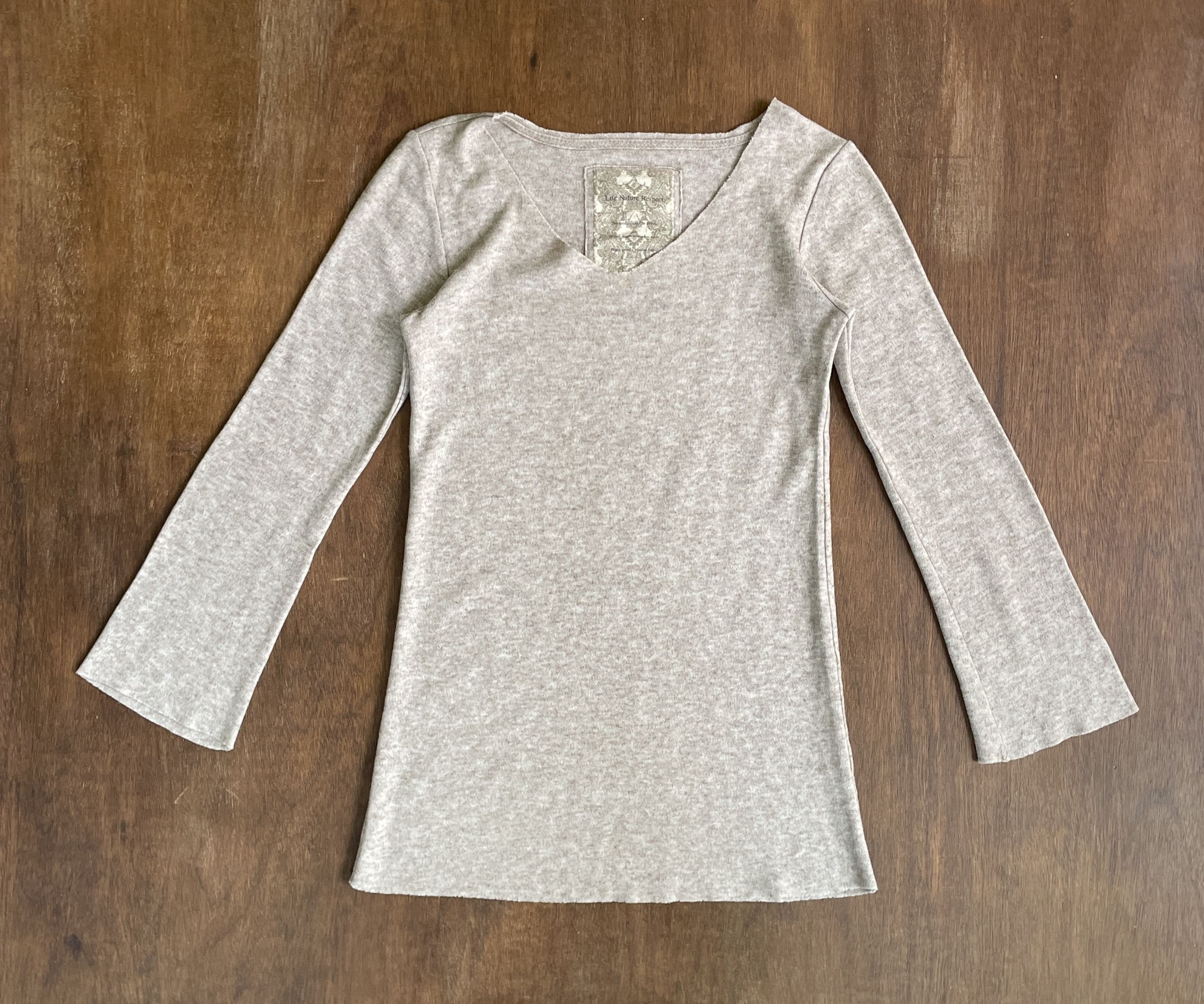 GOA G.O.A Gray Long Sleeve Knit Top Scoop Neck Size US S / EU 44-46 / 1 - 1 Thumbnail