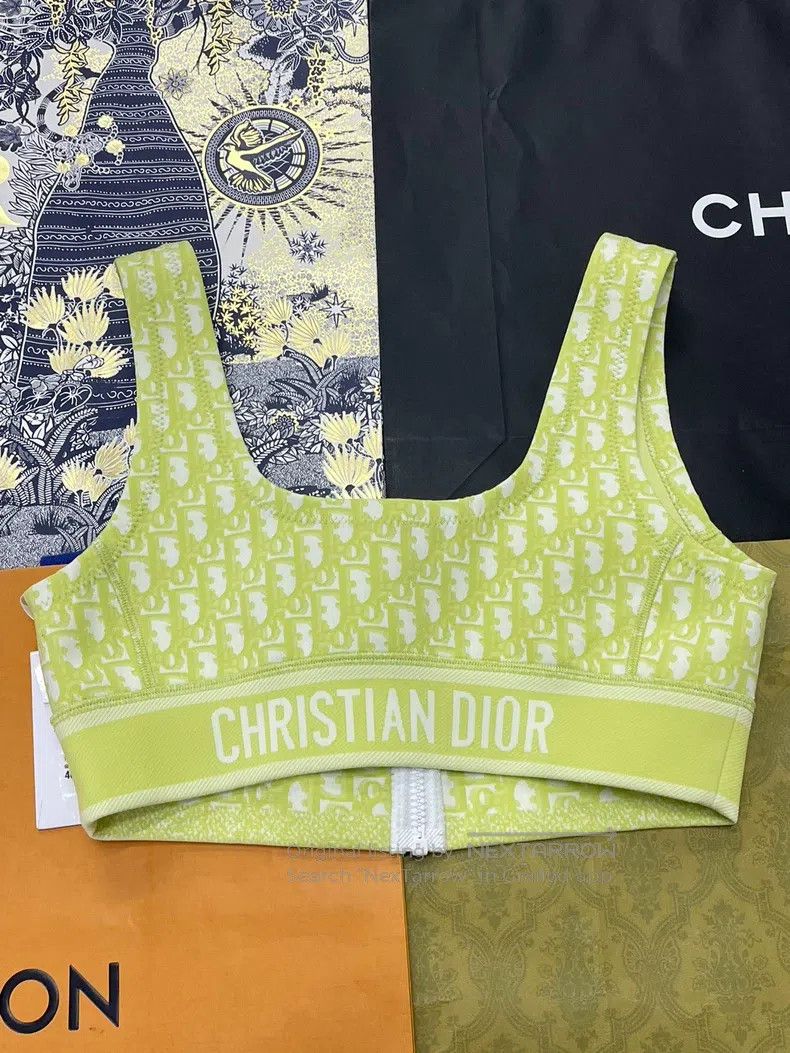 Dior Dior Green Old Flower Letter Vest Size S / US 4 / IT 40 - 2 Thumbnail