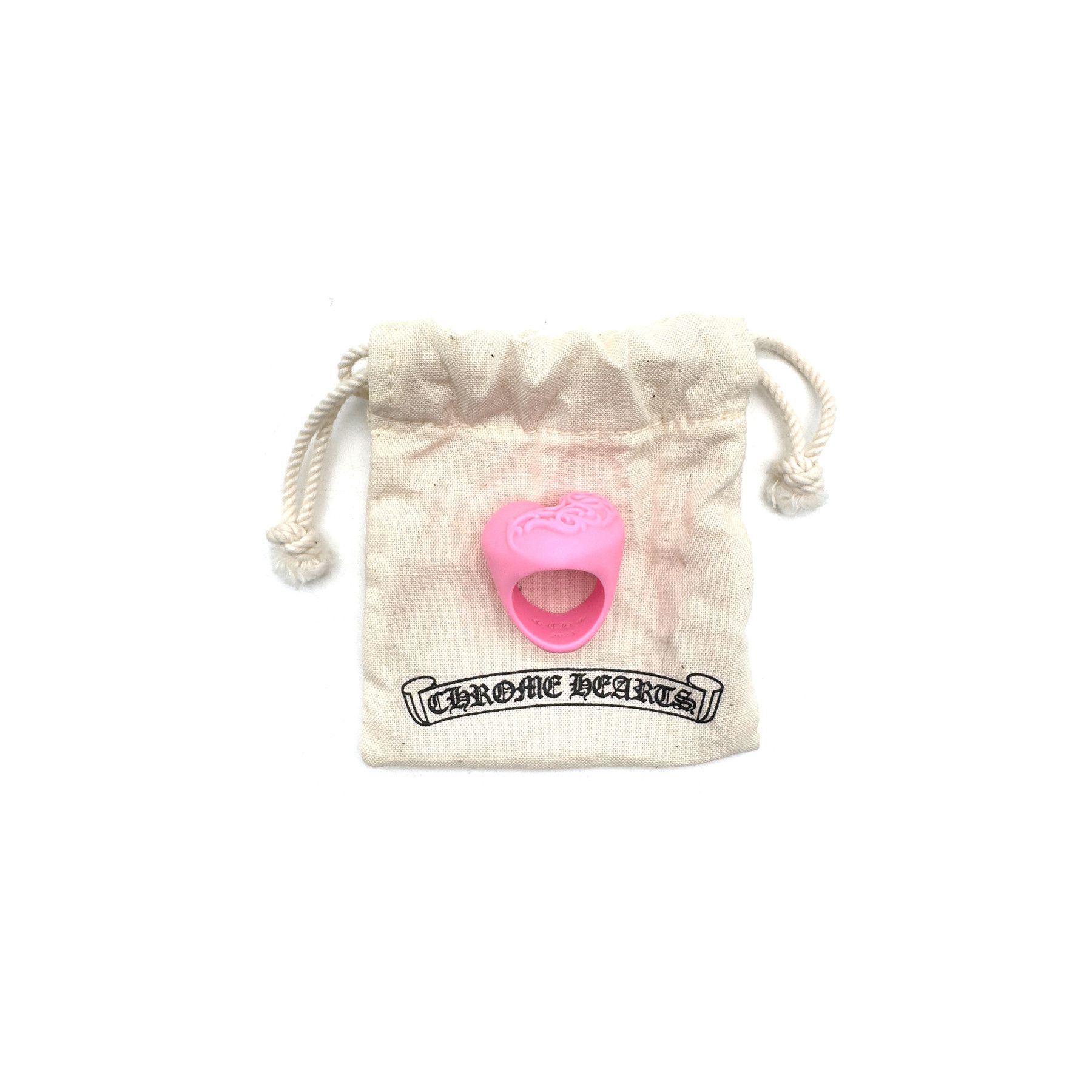 Chrome Hearts Chrome Hearts Pink Resin Heart Ring Size ONE SIZE - 4 Thumbnail
