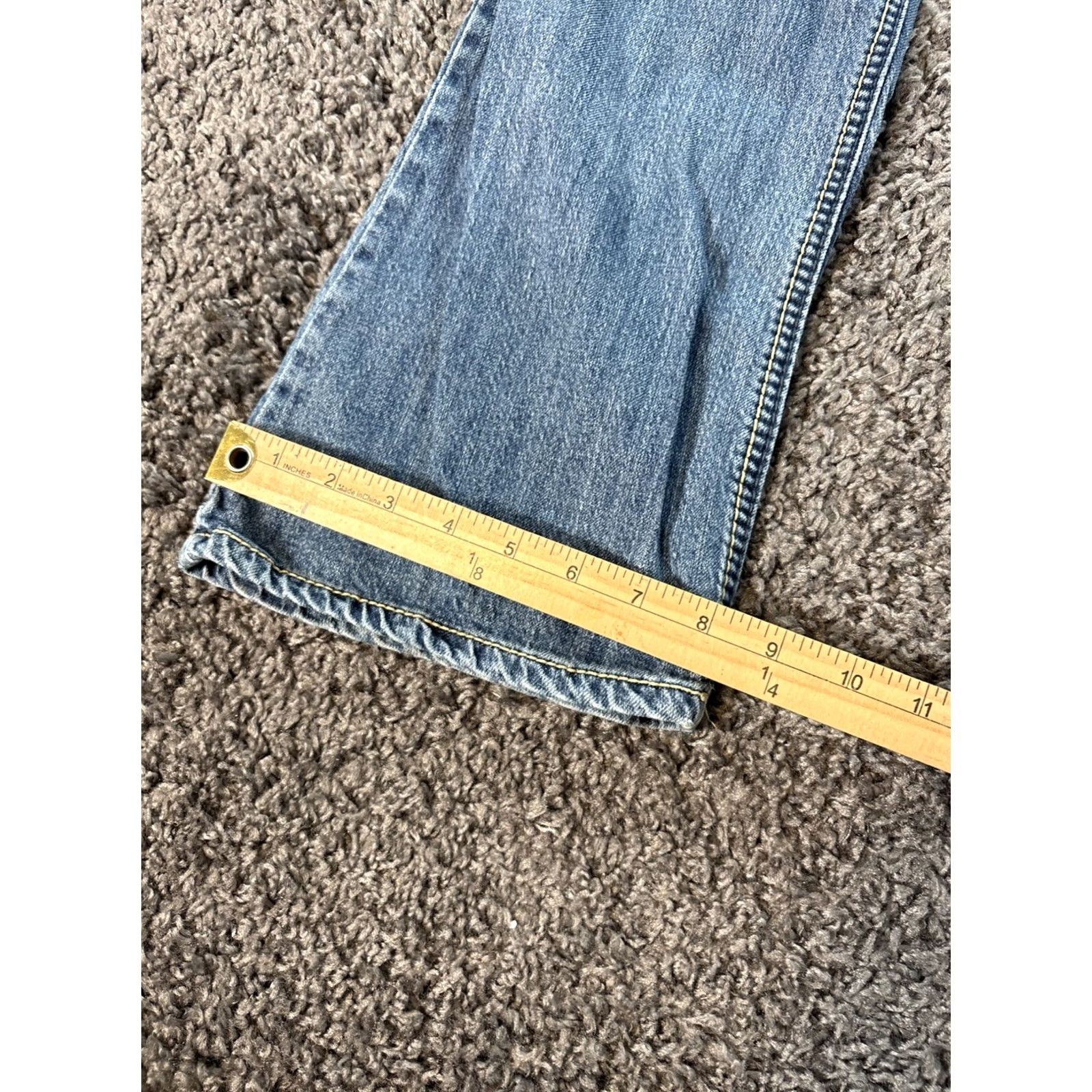 Vintage Vintage YMI Bootcut Jeans Women 32x32 Contrast Stitch Low Rise Front Flap Pocket Size 24" / US 00 / IT 34 - 3 Thumbnail