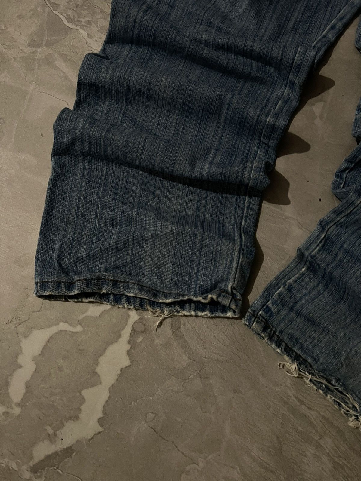 Japanese Brand Japanese Retro Avan Baggy Jean — Destroyed Swag Style Y2K Size US 40 / EU 56 - 4 Thumbnail