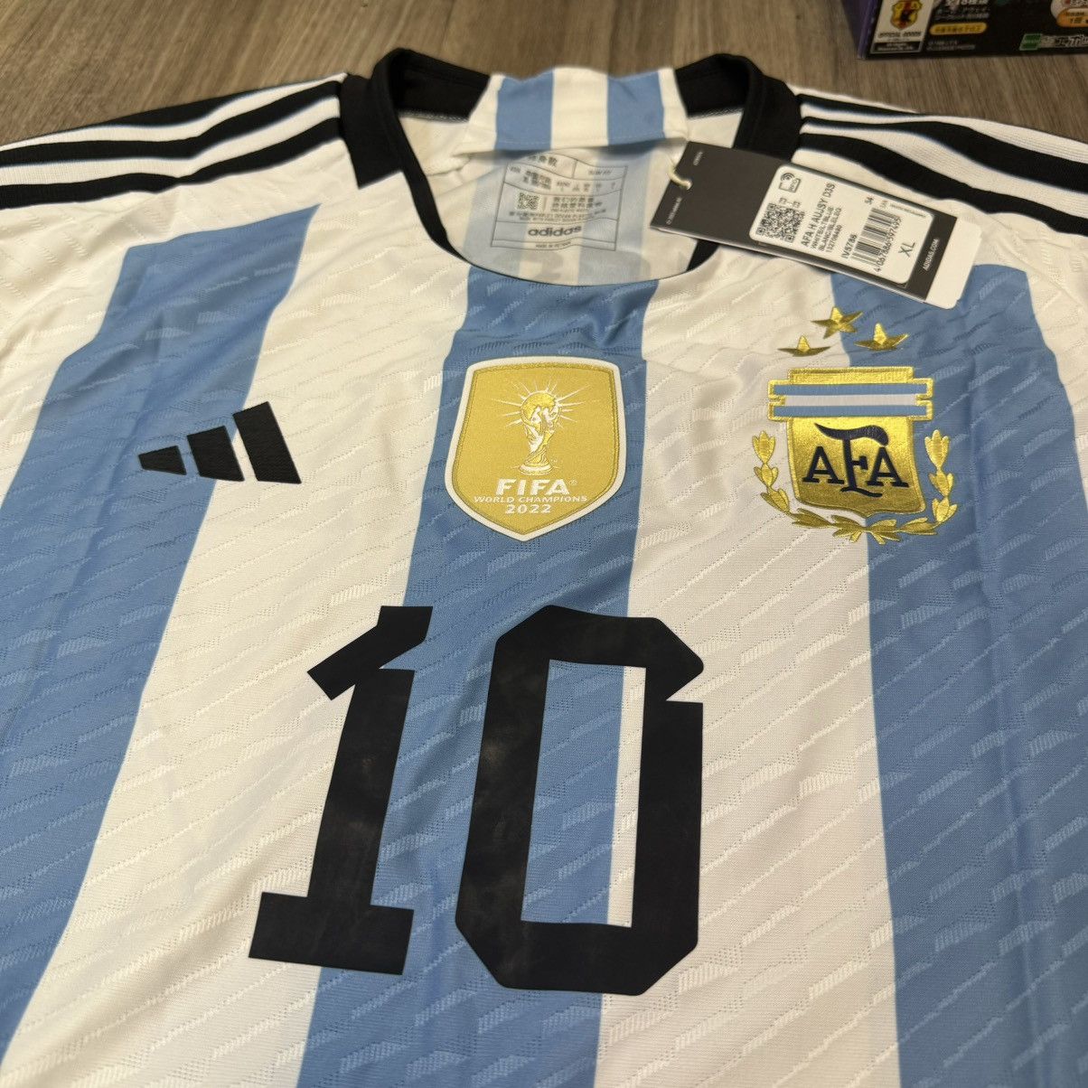Adidas Argentina 22/23 player issue home shirt #10 Messi (Bnwt) Size US L / EU 52-54 / 3 - 3 Thumbnail