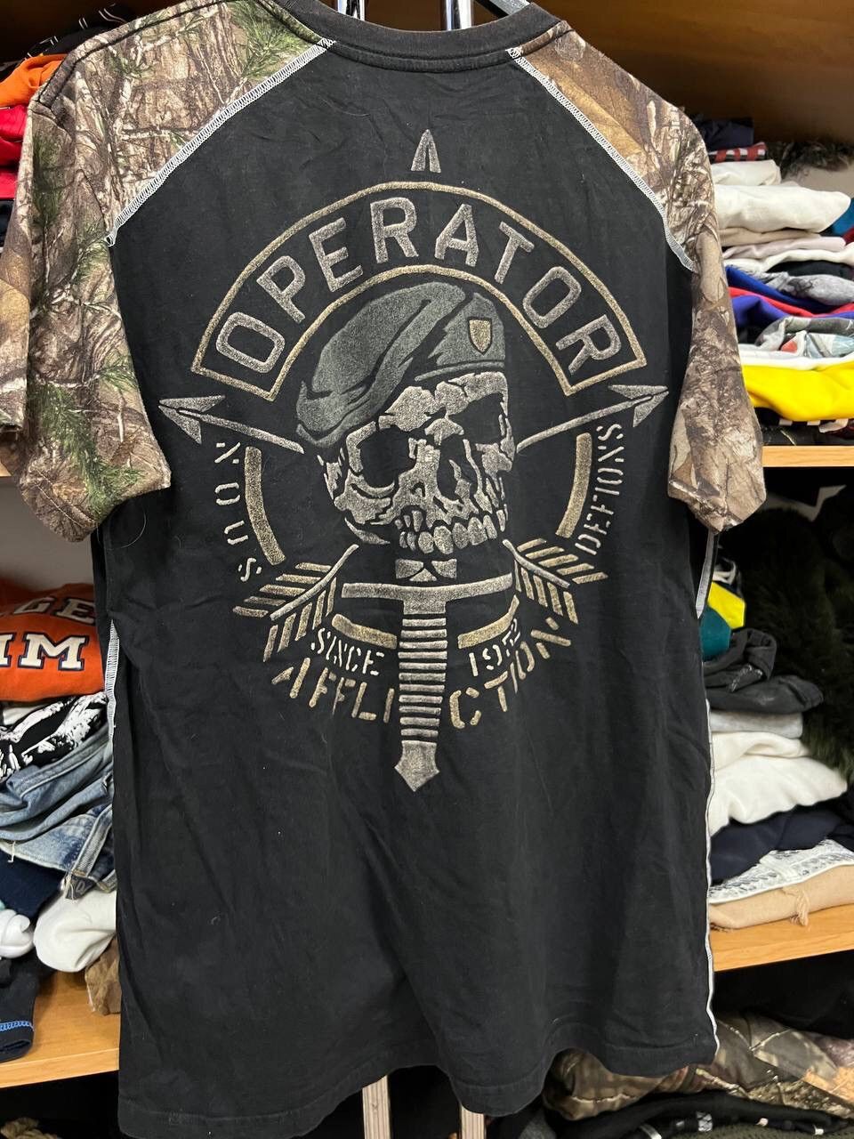 Other Streetwear Y2K Vintage Camo Affliction TShirt Size US XL / EU 56 / 4 - 10 Thumbnail