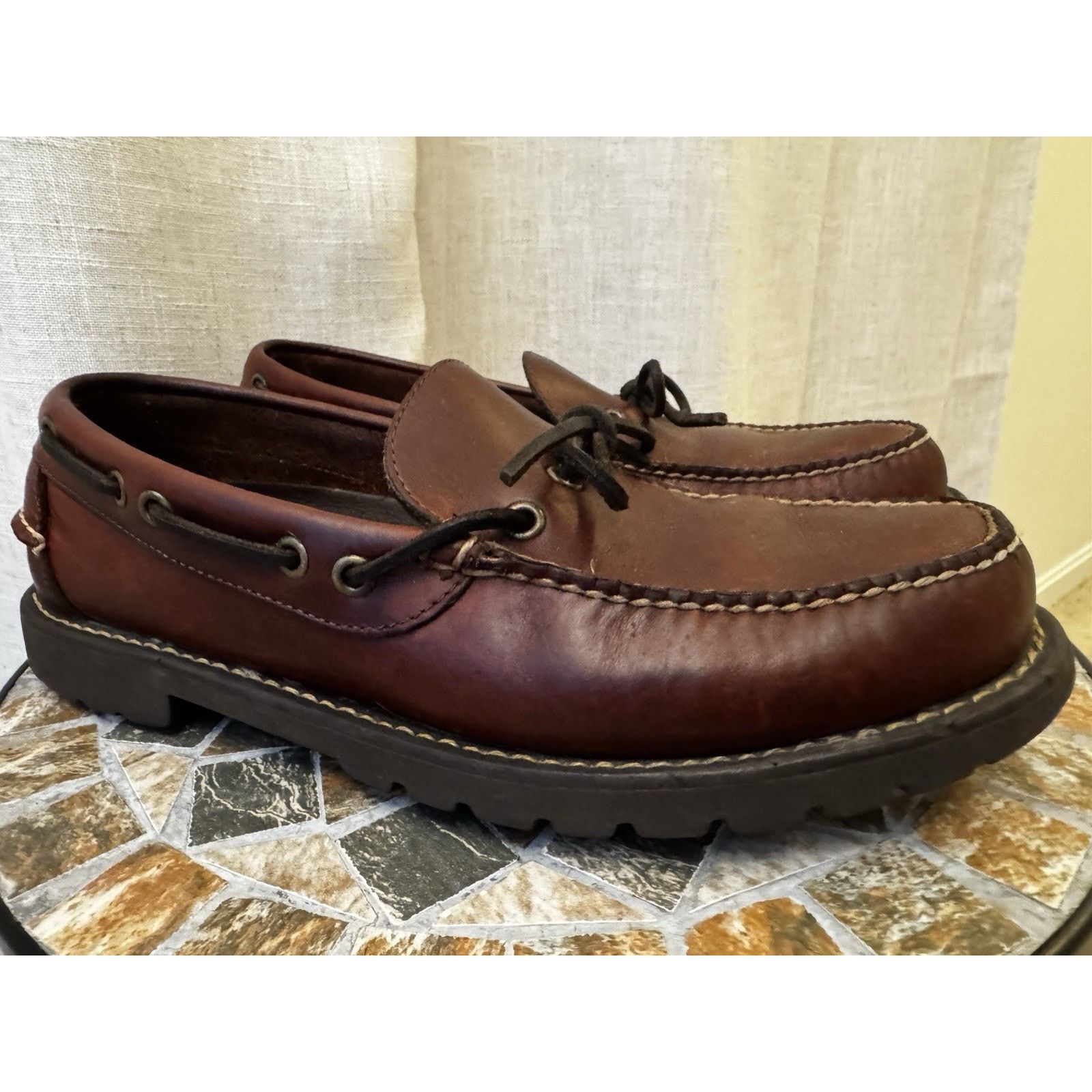 L.L. Bean Restored Vintage L.L. Bean Leather Blucher Moccasins M9.5 Size US 9.5 / EU 42-43 - 8 Thumbnail