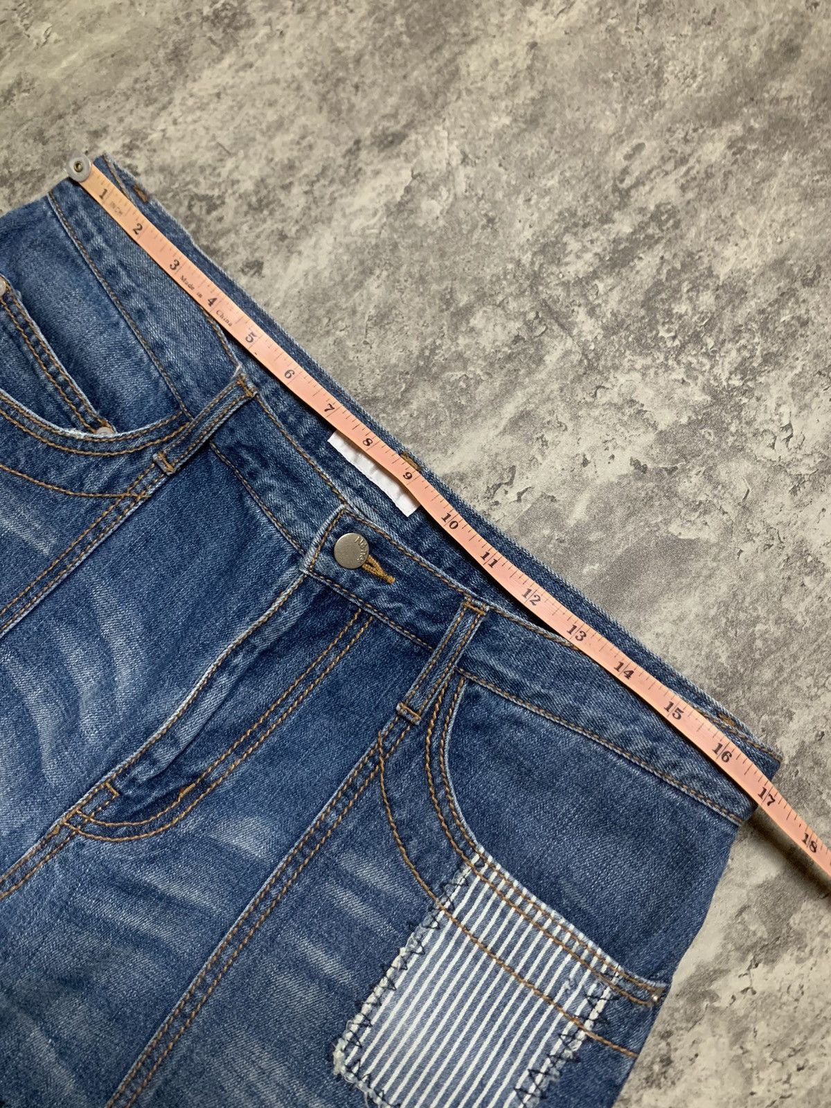 Issey Miyake Issey Miyake Ne Net Patch Work Jeans Short Kapital Style Size US 33 - 20 Thumbnail