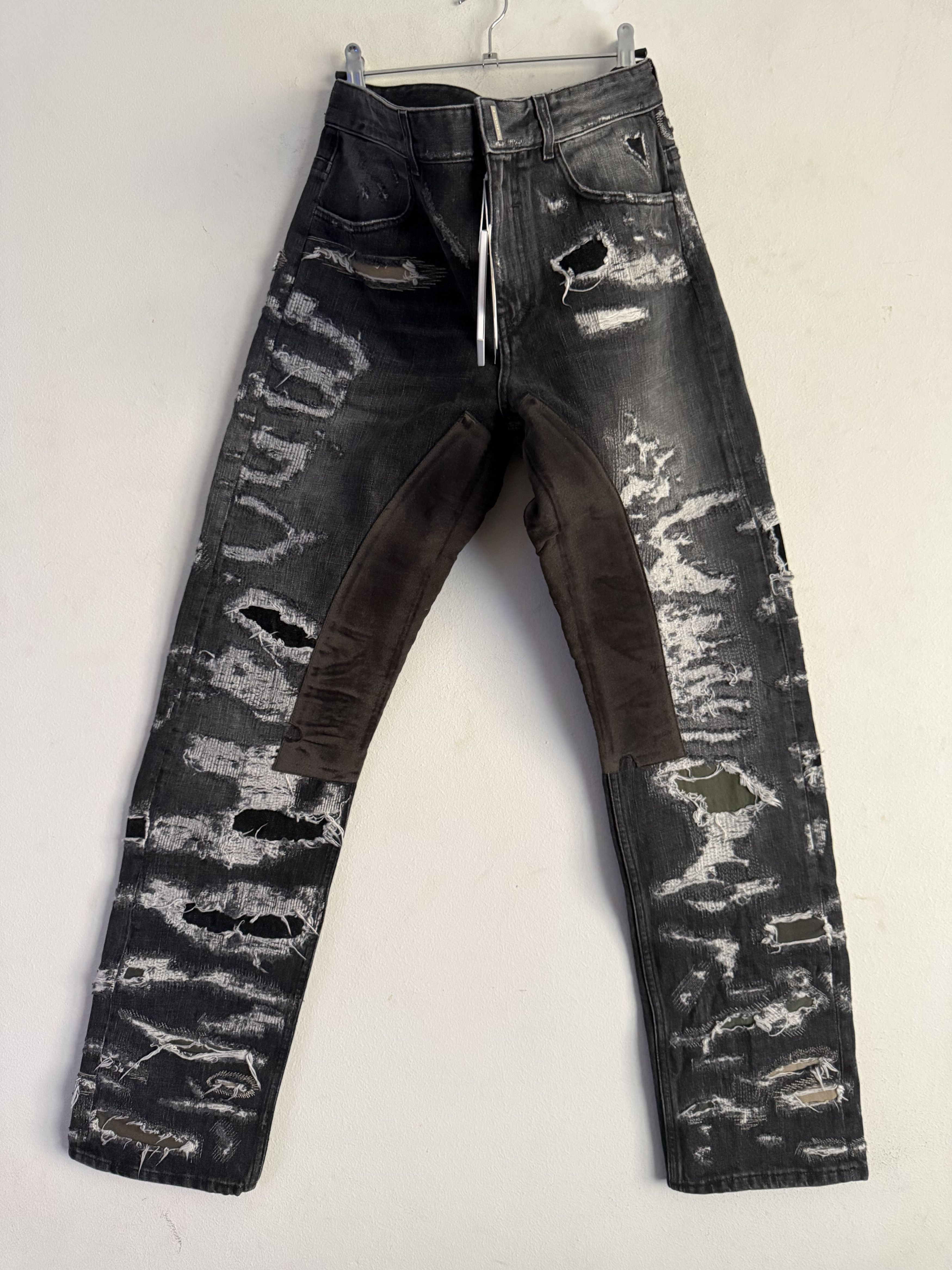 Jeans Destroyed Boro Denim Moleskin