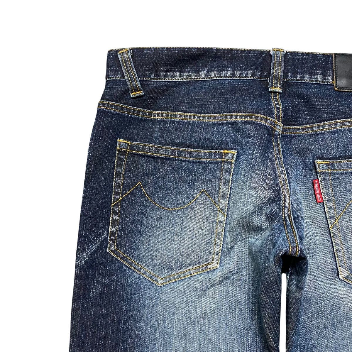 Tornado Mart Vintage Tornado Mart Denim Flare Jeans Whisker Size US 31 - 13 Thumbnail