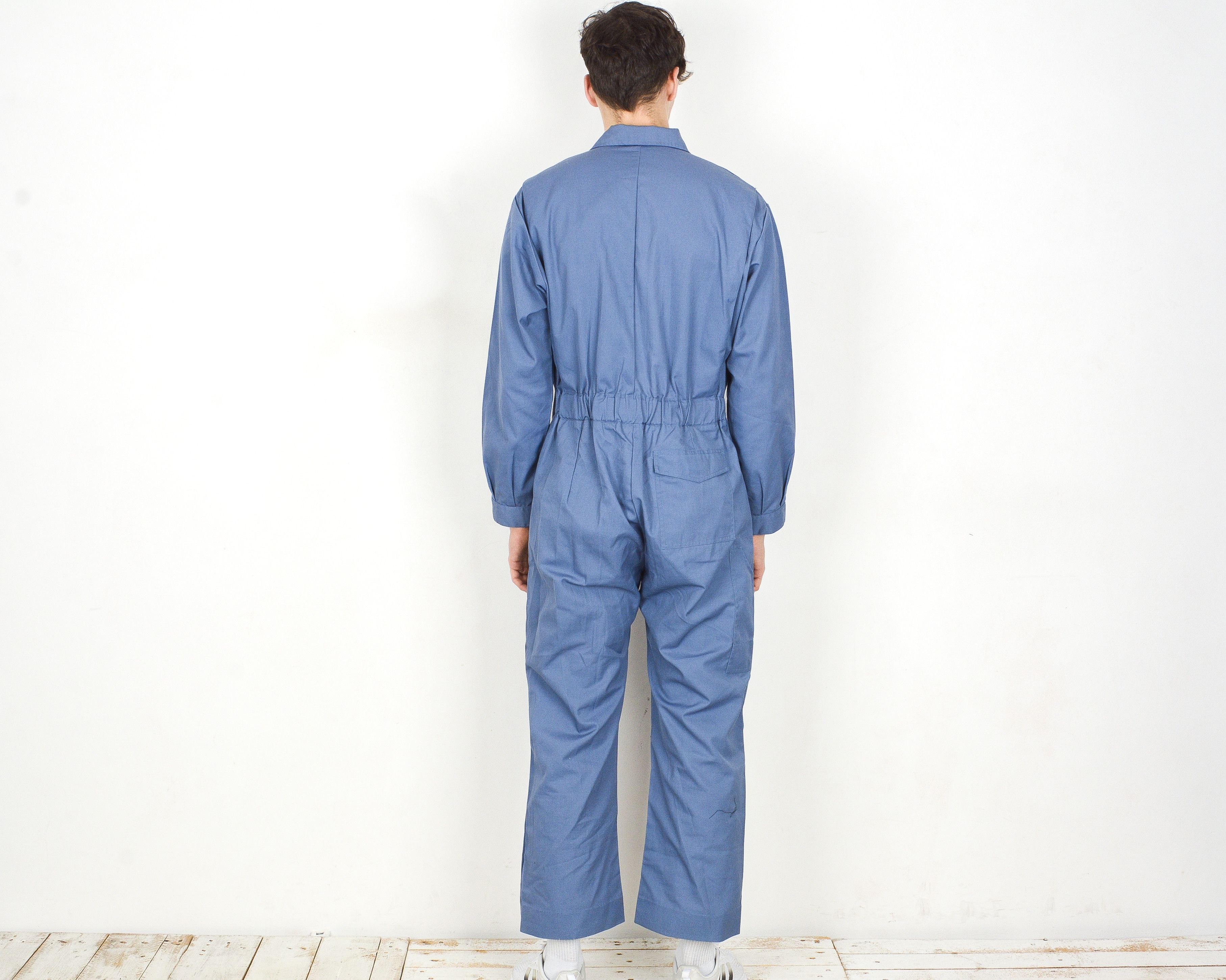 Vintage 1983 ECLAIR French Boilersuit Work Jumpsuit Overalls Utility Size US 36 / EU 52 - 3 Thumbnail