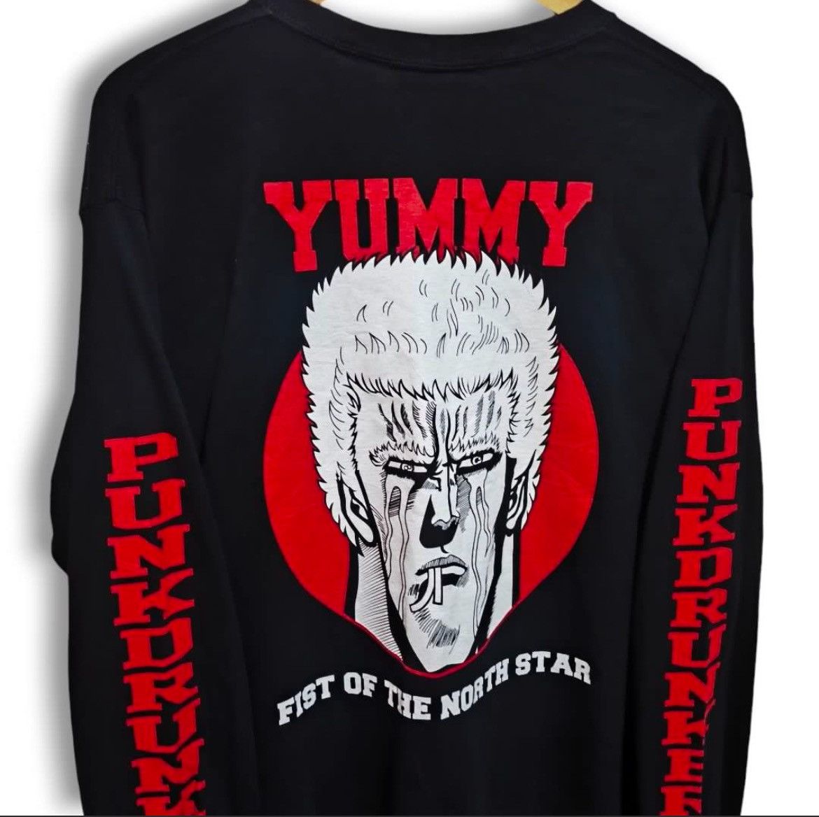 Anime × Cartoon Network × Japanese Brand Fist Of The North Star x Punk Drunkers Anime Long Sleeve Size US L / EU 52-54 / 3 - 4 Thumbnail