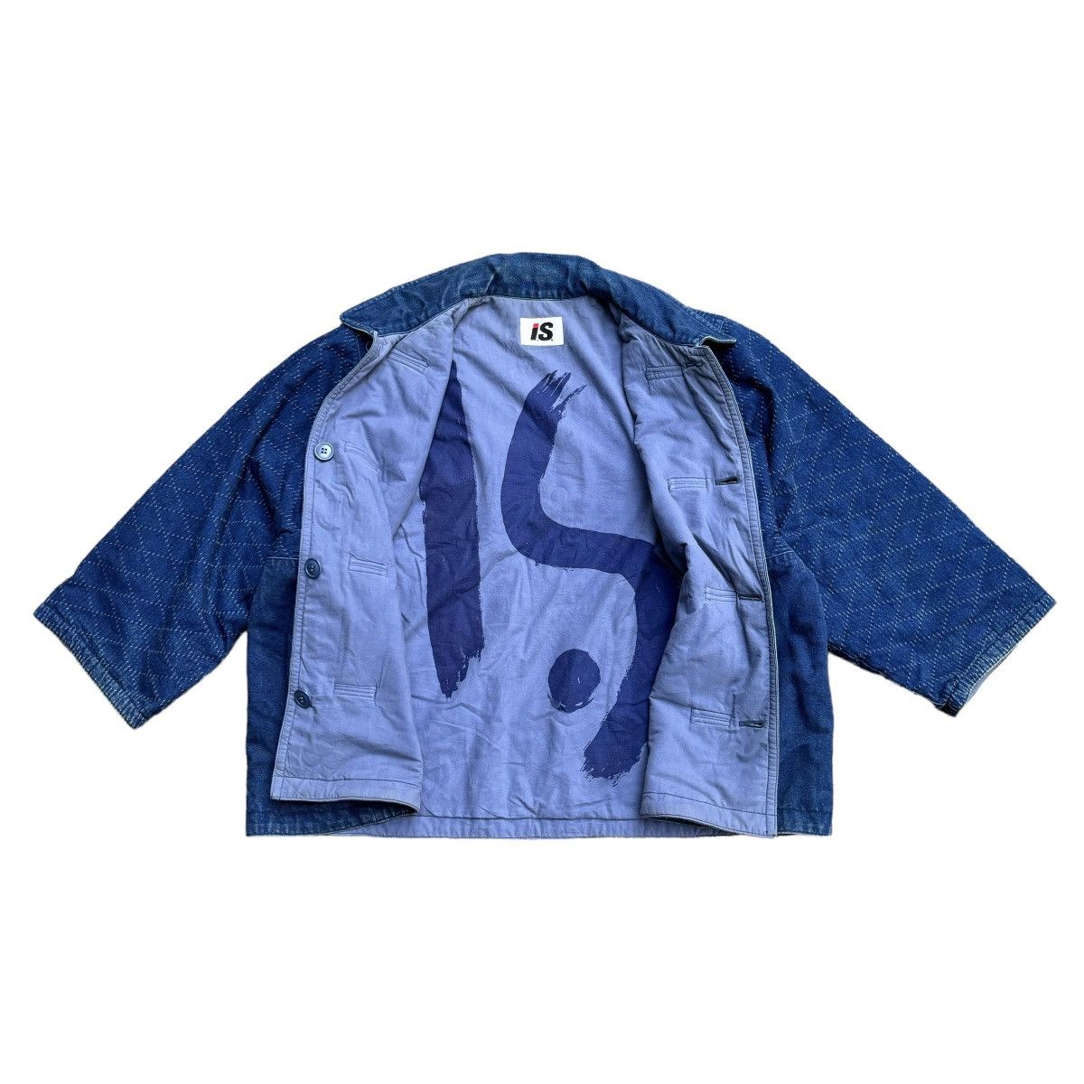 Issey Miyake Vintage Issey Miyake Sashiko Reversible Denim Jacket Size US M / EU 48-50 / 2 - 1 Thumbnail
