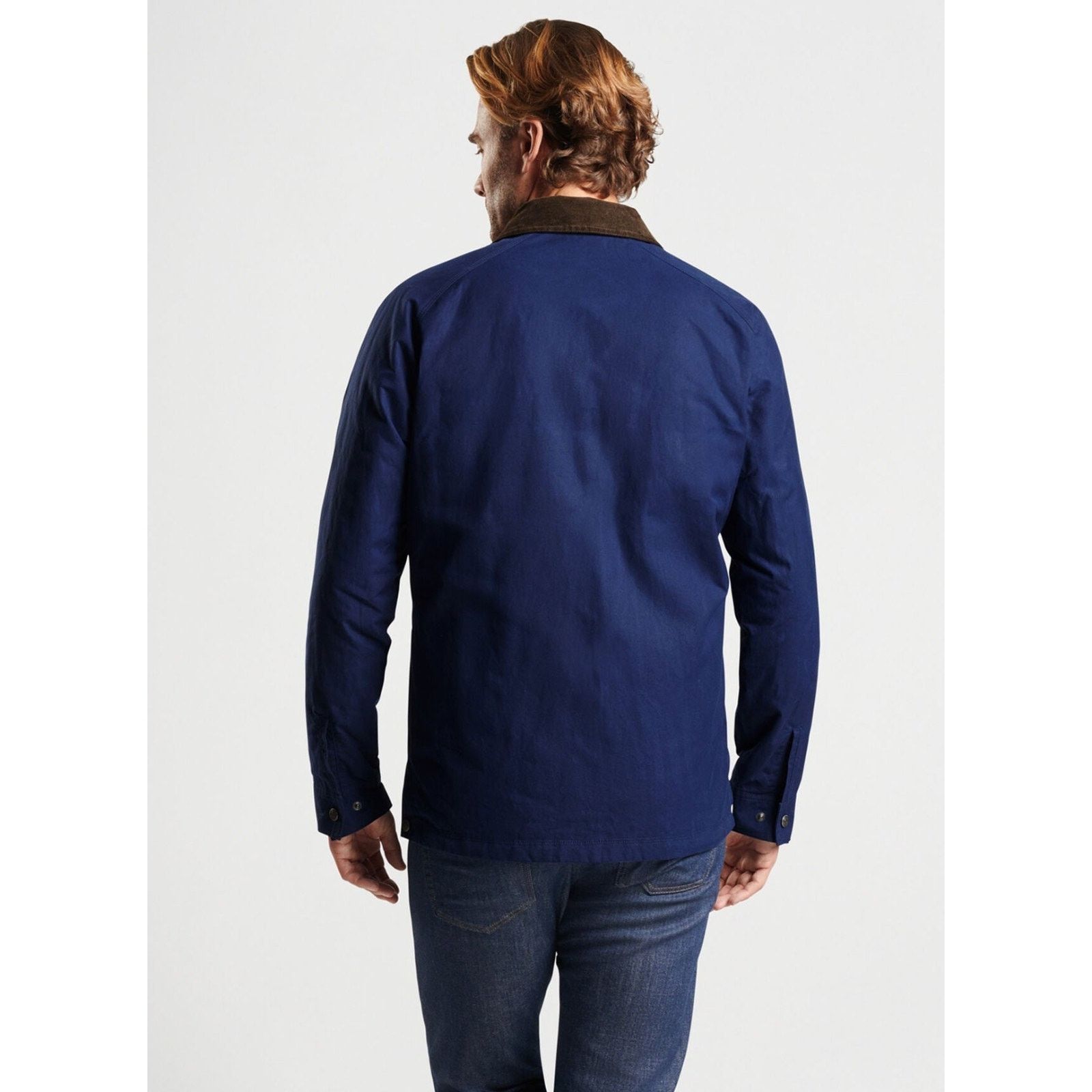 Peter Millar Peter Millar Waxed Cotton Safari Field Jacket - S Navy $348 Size US S / EU 44-46 / 1 - 4 Thumbnail