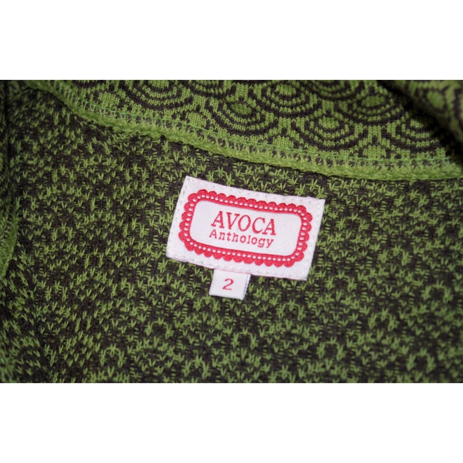 Vintage Avoca Anthology Cardigan Womens Green Long Jumper Size 2 Size XS / US 0-2 / IT 36-38 - 5 Thumbnail