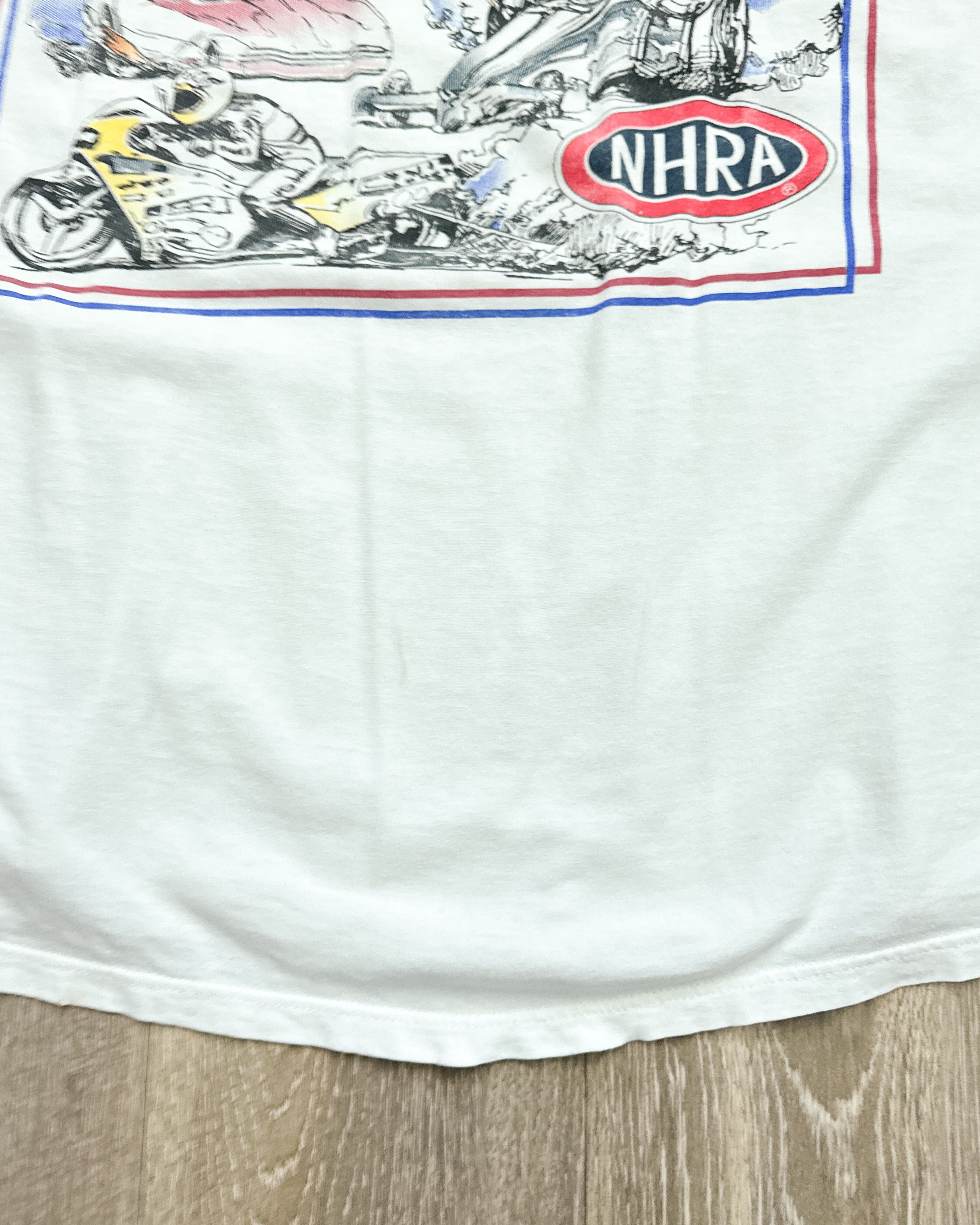 Vintage Vintage 90s NHRA World Record Club T Shirt Men's XL Thrashed Size US XL / EU 56 / 4 - 5 Thumbnail