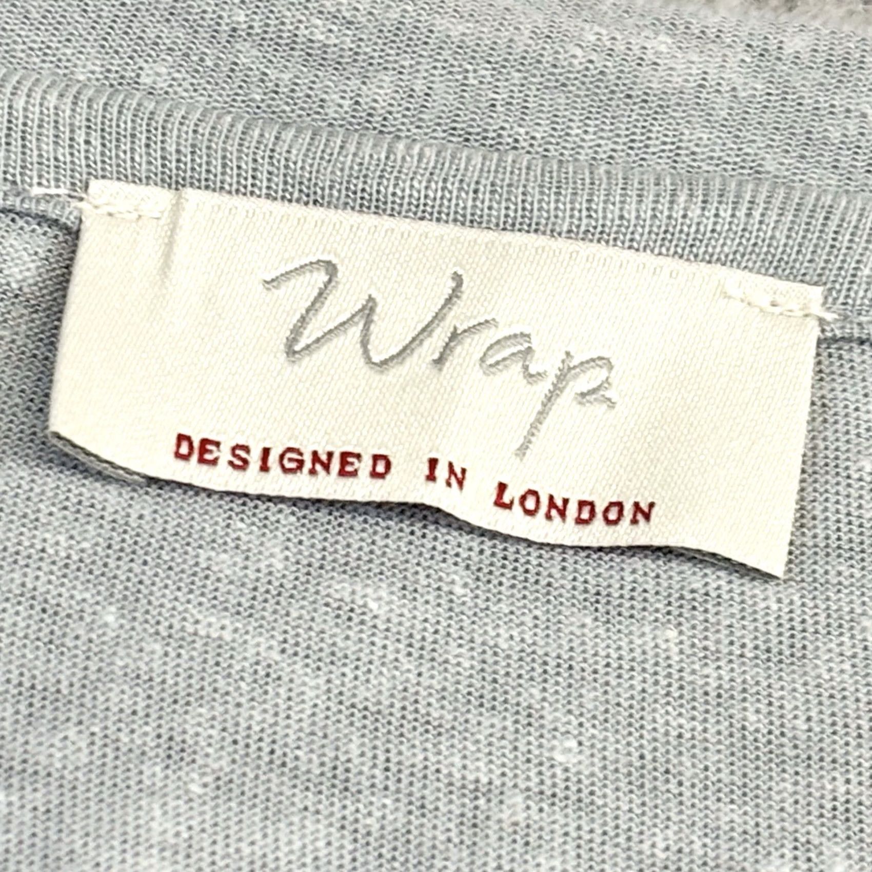 Vintage Wrap London Top UK20 Women’s Steel Blue Long Sleeve BNWT Defect Back Snag Linen Tencel Pullover V-Neck Casual Shirt Ladies Size 3XL / US 20-22 - 5 Thumbnail