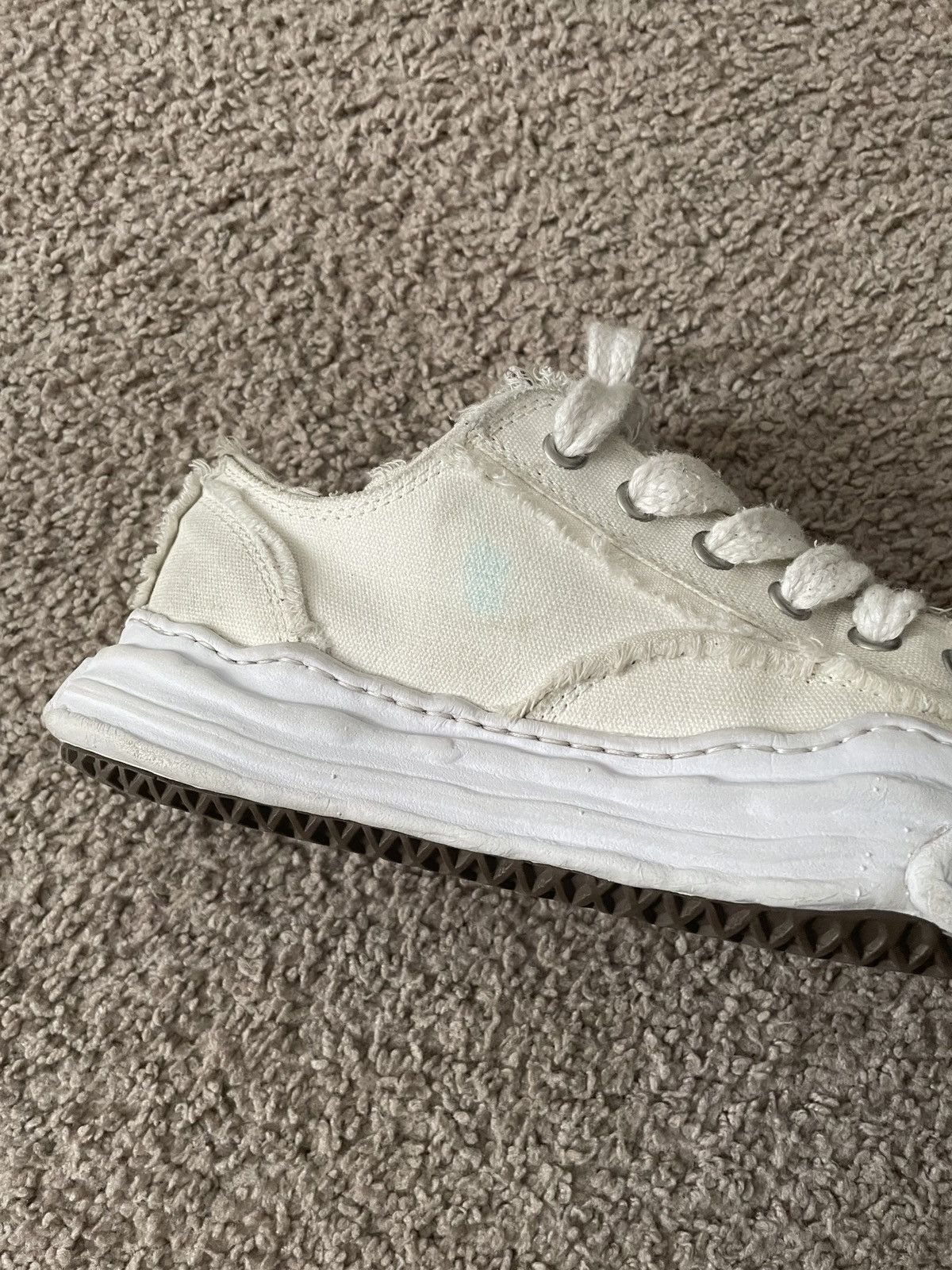Maison MIHARA YASUHIRO Maison Mihara Distressed Low Hank White | Grailed