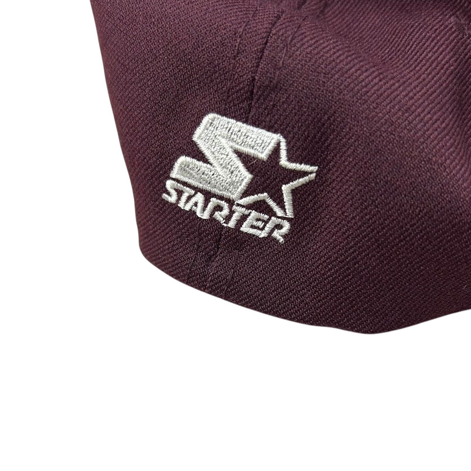 Starter 90s ANAHEIM MIGHTY DUCKS FITTED SPANDEX HAT SIZE 2 7 - 7 3/4 Size ONE SIZE - 4 Thumbnail