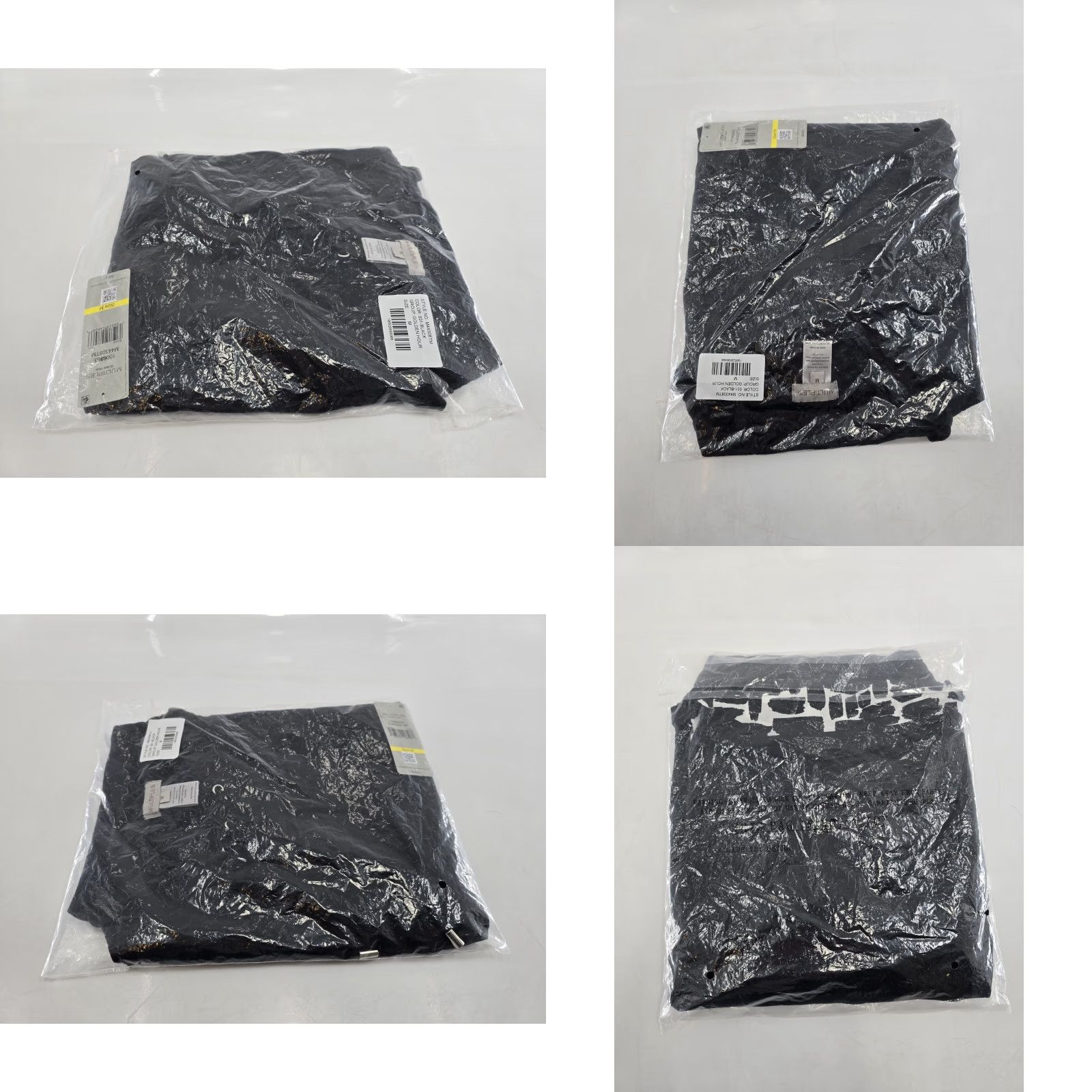 Vintage NWT Multiples Women's Long Sleeve Drawstring Mock Neck Layered Top - Black M Size Shirt Womens Size M / US 6-8 / IT 42-44 - 8 Thumbnail