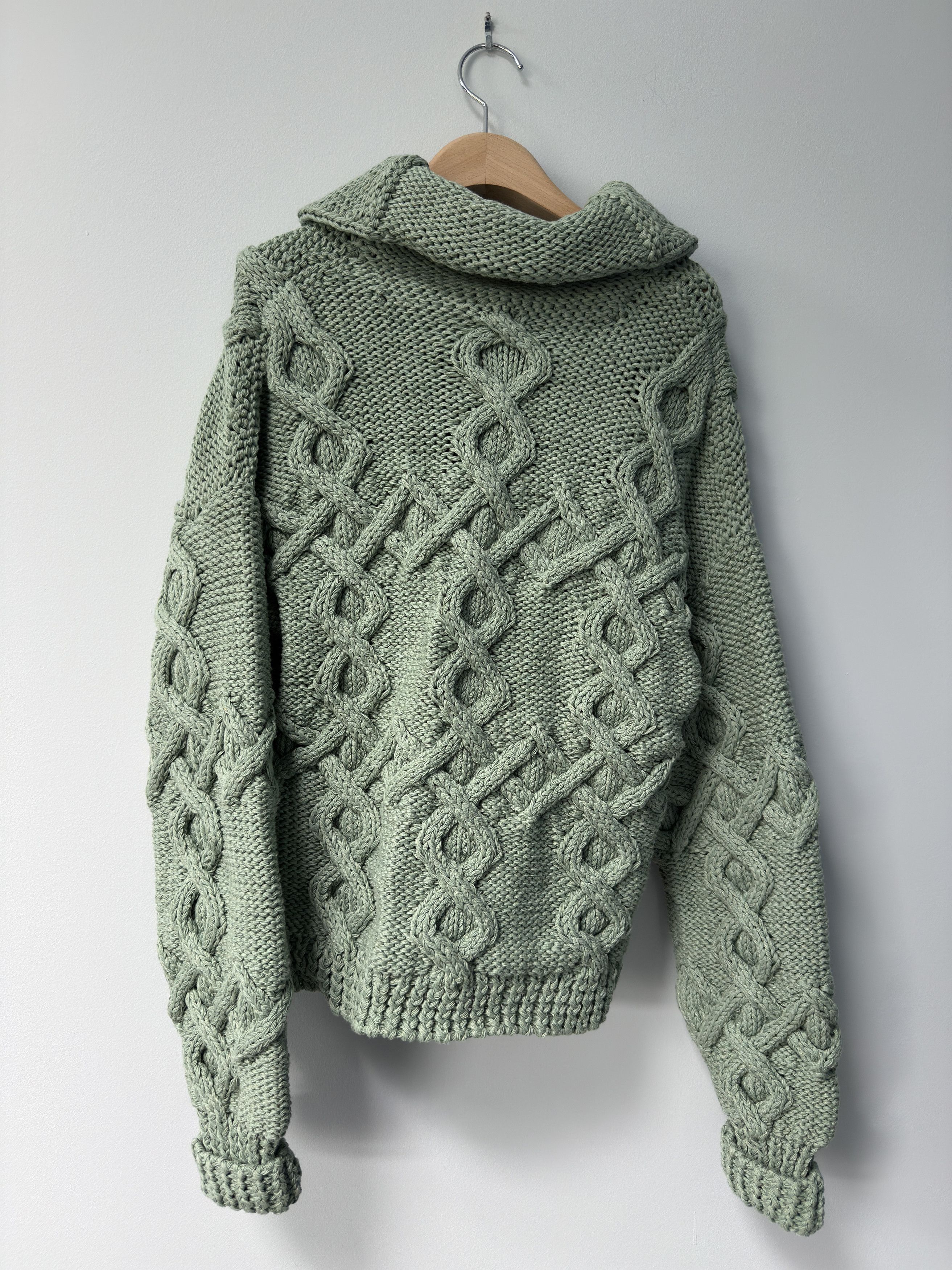 Visvim Visvim Cowichan SB Hand-Knit Size 3 Light Green Size US L / EU 52-54 / 3 - 2 Thumbnail