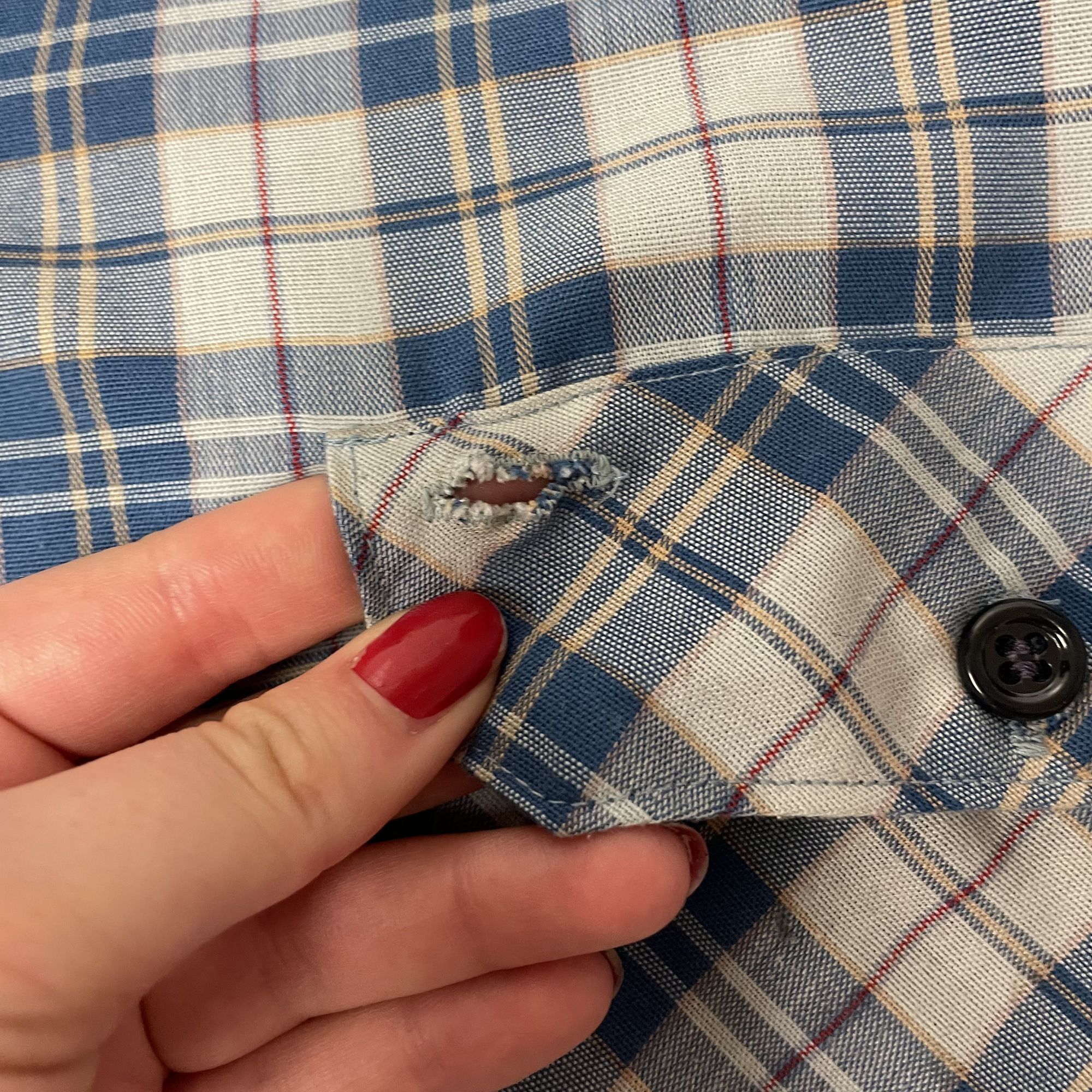 Sears Vtg Sears Work Wear SHADOW PLAID Rockabilly Thin Shirt Size US XL / EU 56 / 4 - 6 Thumbnail