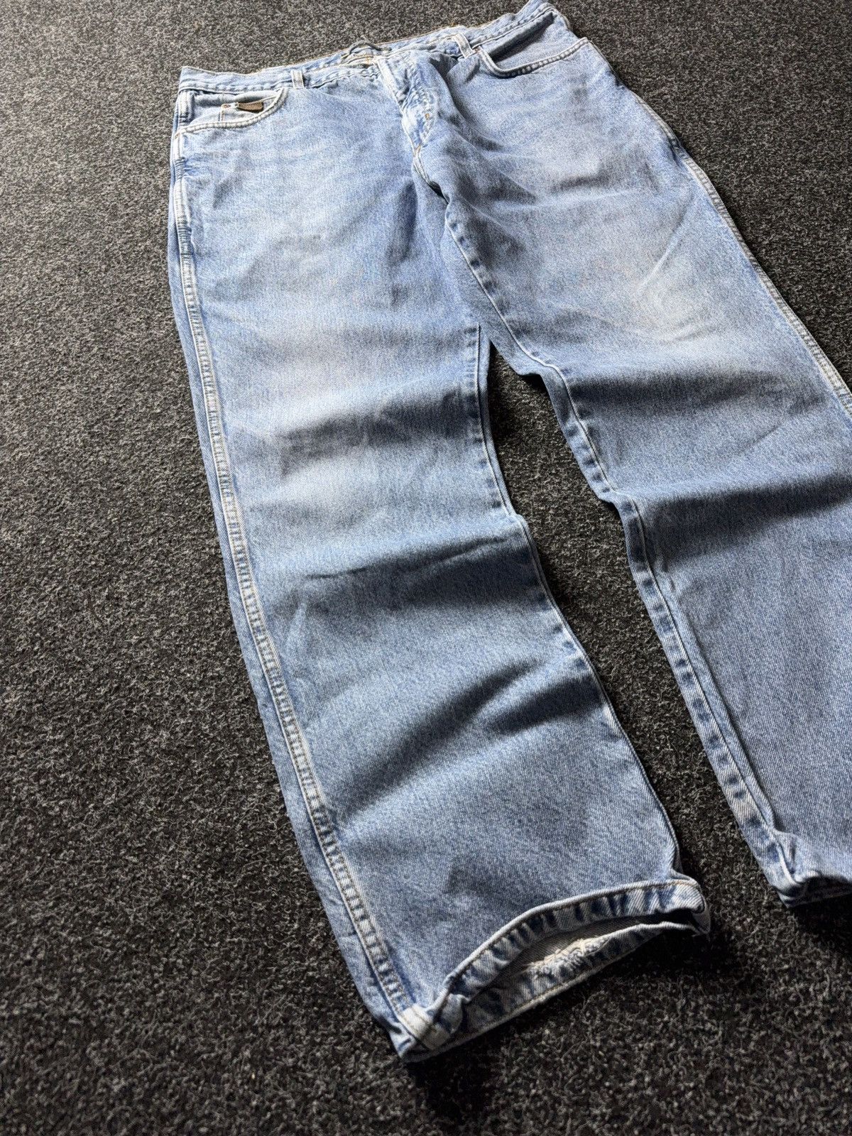 Wrangler 90s Wrangler USA Vintage Light Wash Straight Leg Jeans Size US 37 - 2 Thumbnail