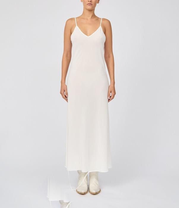 Maison Margiela o1bcso1str0426 MM Maxi Dress in White Size L / US 10 / IT 46 - 1 Thumbnail