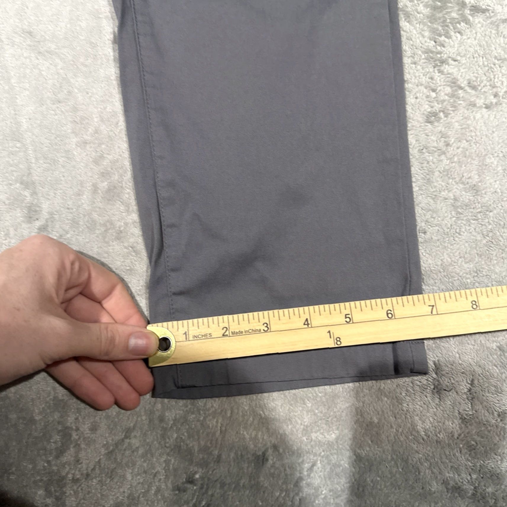 Vintage Bird Dogs Pants Men’s Sz 36x32 Gray Lined Performance Smooth Flat Front Chino Dogs Boom For Your Boomstick Logo Reg Regular Mens Size US 36 / EU 52 - 5 Thumbnail
