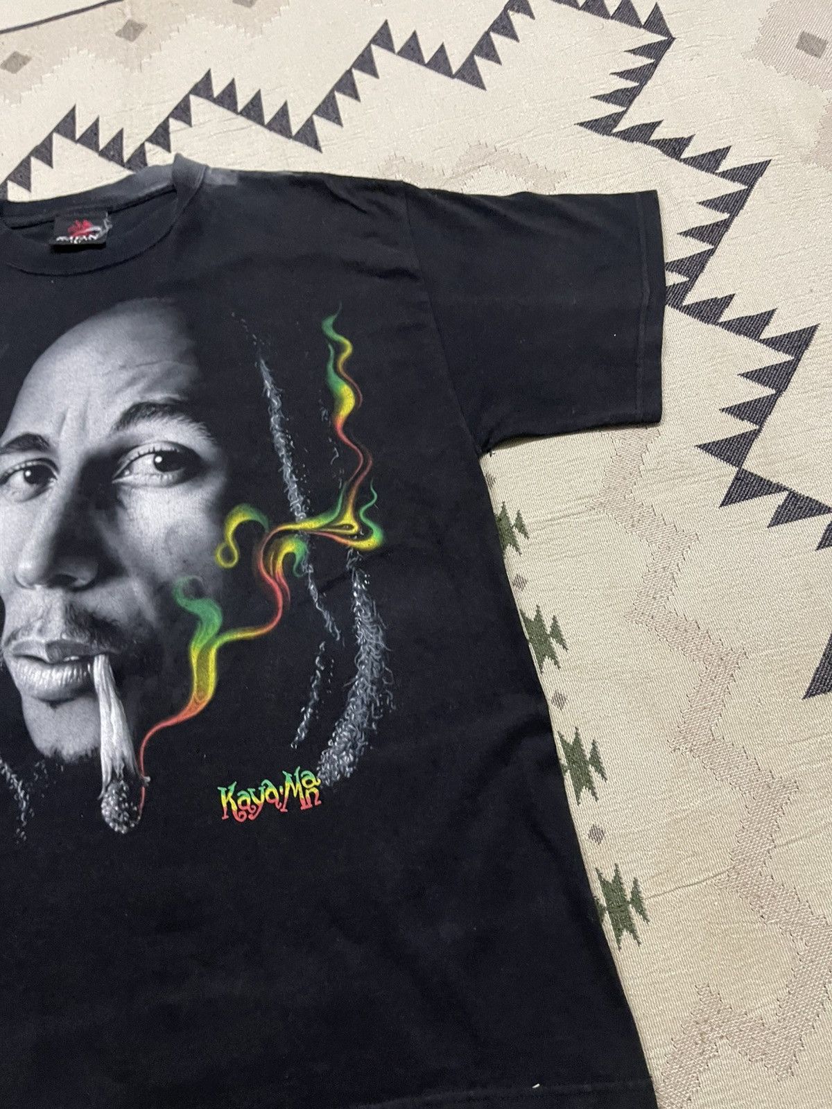 Bob Marley VINTAGE Y2K BOB MARLEY KAYA MAN SUNFADED TSHIRT Size US L / EU 52-54 / 3 - 5 Thumbnail