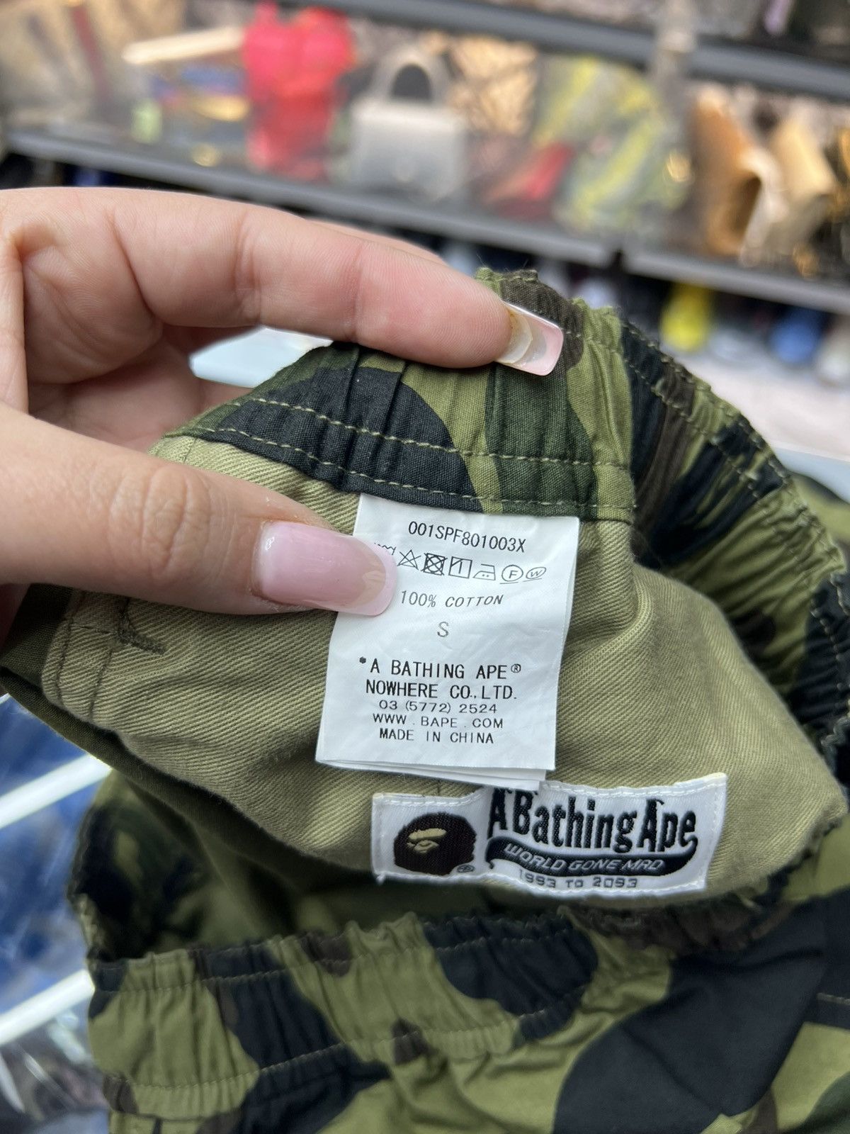Bape Bape 1st Camo Green Shorts Size US 29 - 8 Thumbnail