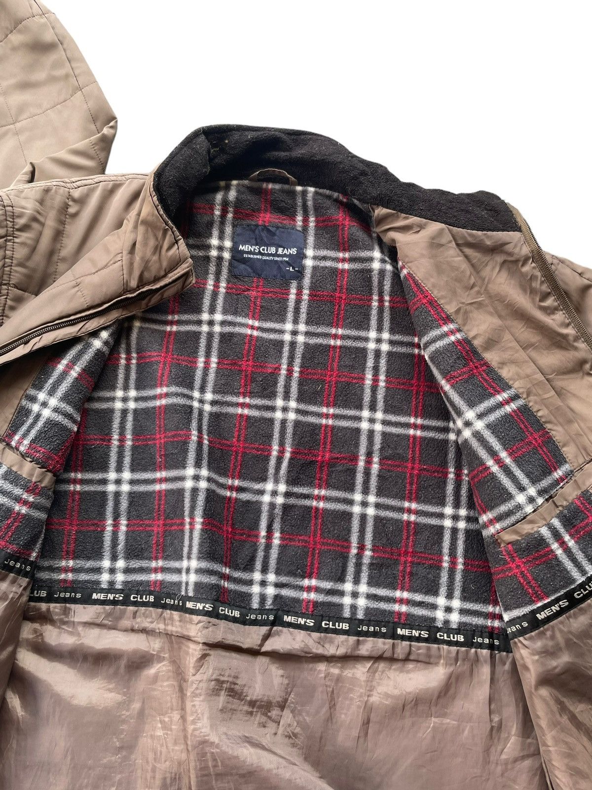 Japanese Brand Mens Club Jeans Quilted Jacket Size US L / EU 52-54 / 3 - 6 Thumbnail