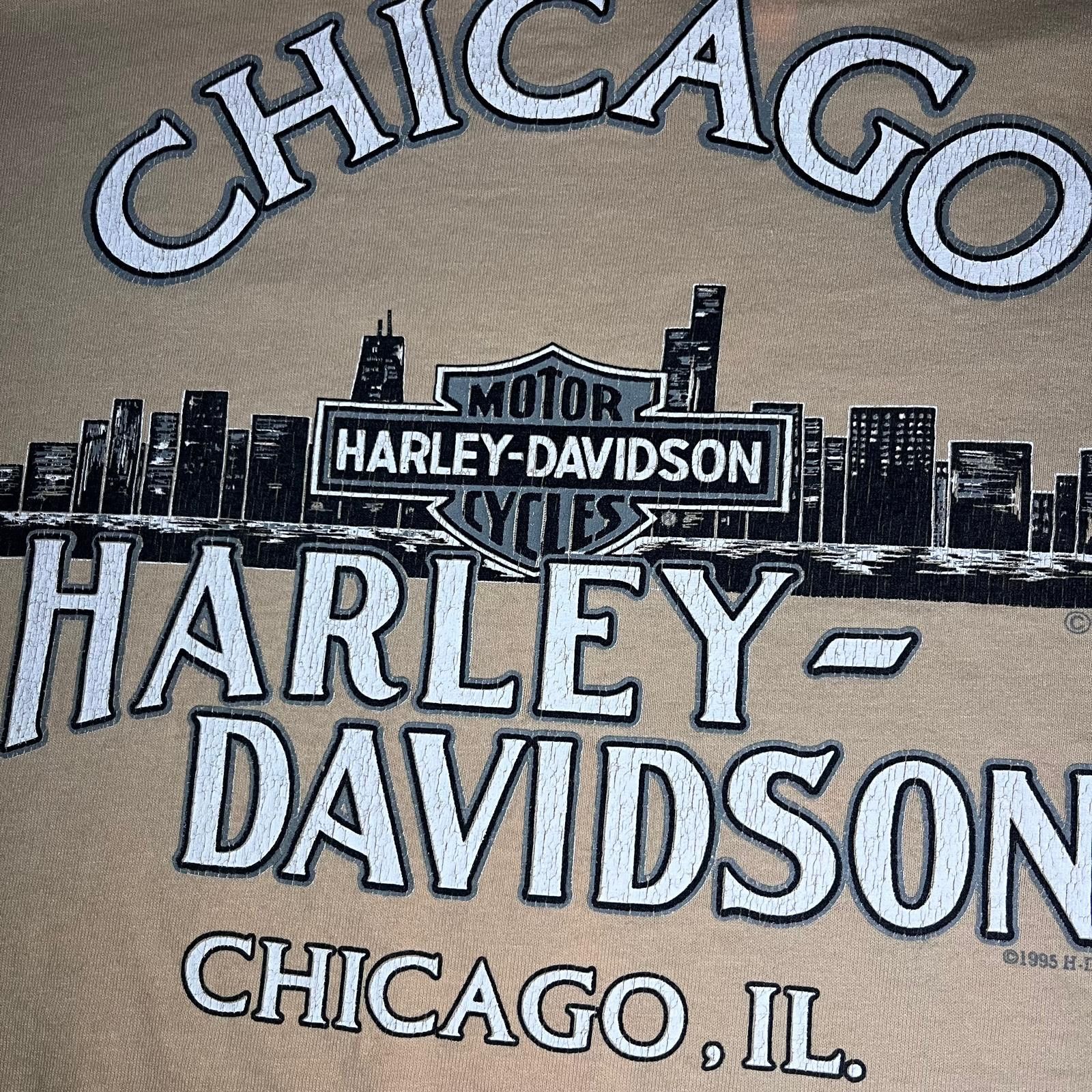 Harley Davidson 🏙️ Harley-Davidson Two-Tone Tee – Size XL Size US XL / EU 56 / 4 - 5 Thumbnail